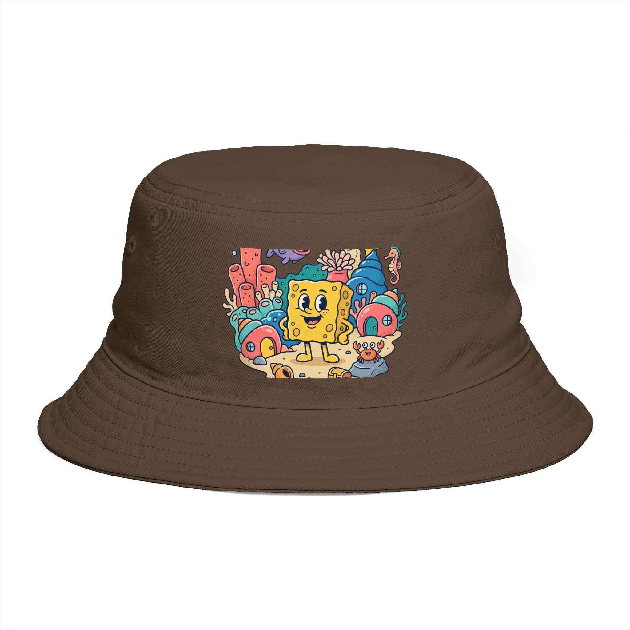 SpongeBob SquarePants Sea Friends Bucket Hat — Cute Cartoon SpongeBob Beach Hat