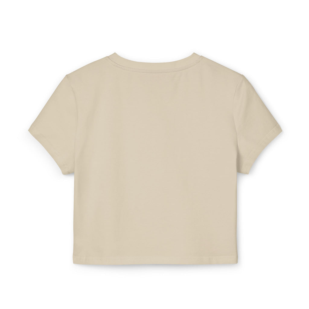 Too Hot to Handle Women's Baby Tee — Funny Slogan Crop Top