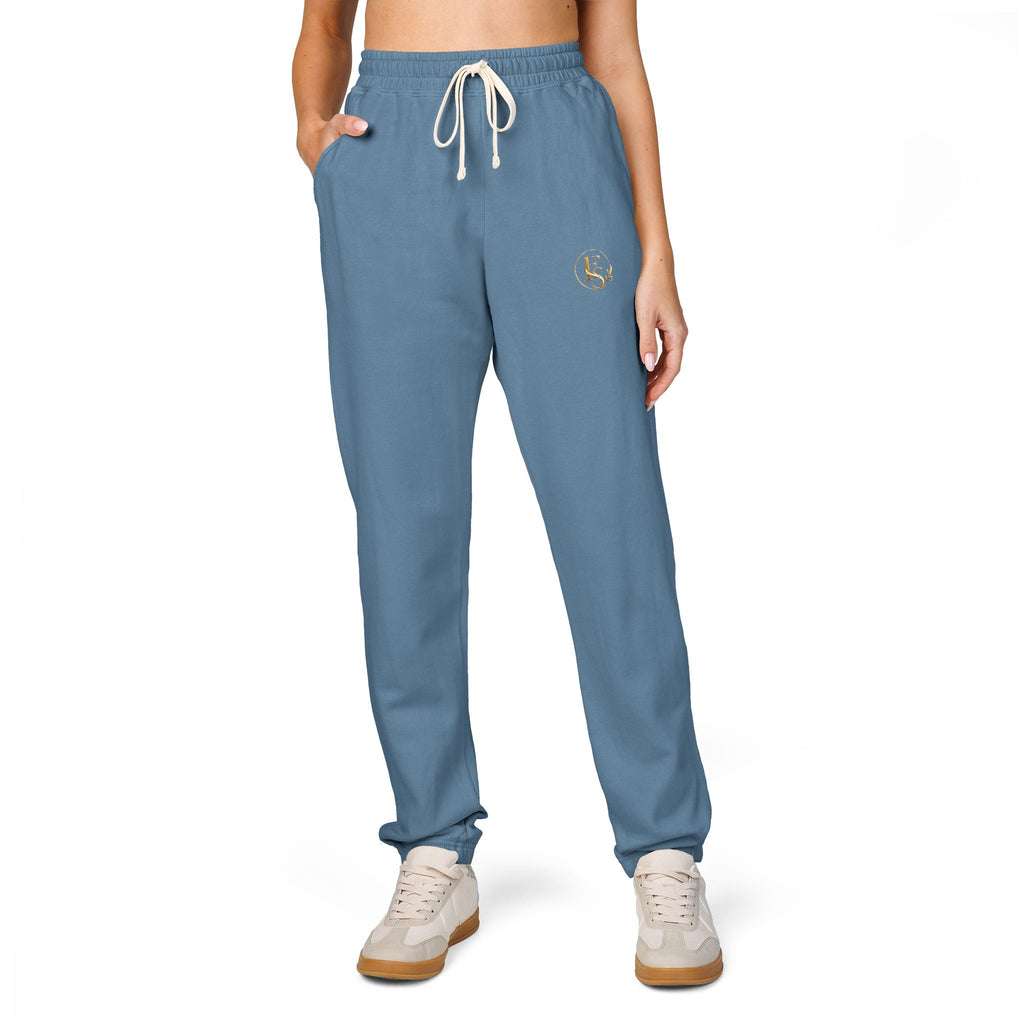 Embroidered Olive Fleece Sweatpants — Cozy Unisex Joggers