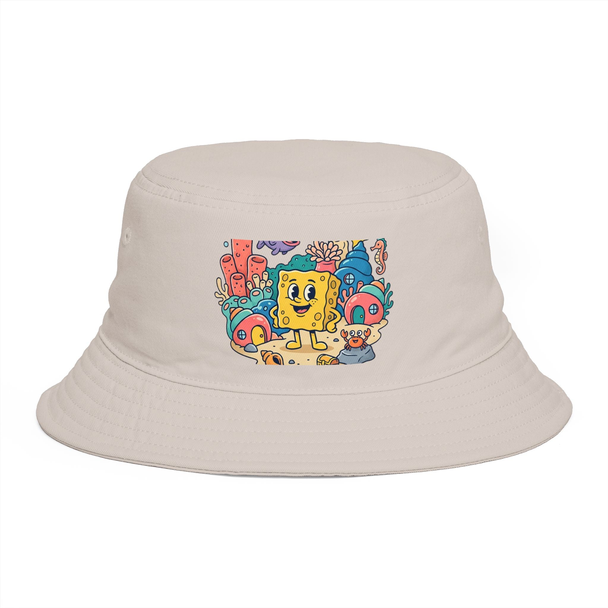 SpongeBob SquarePants Sea Friends Bucket Hat — Cute Cartoon SpongeBob Beach Hat
