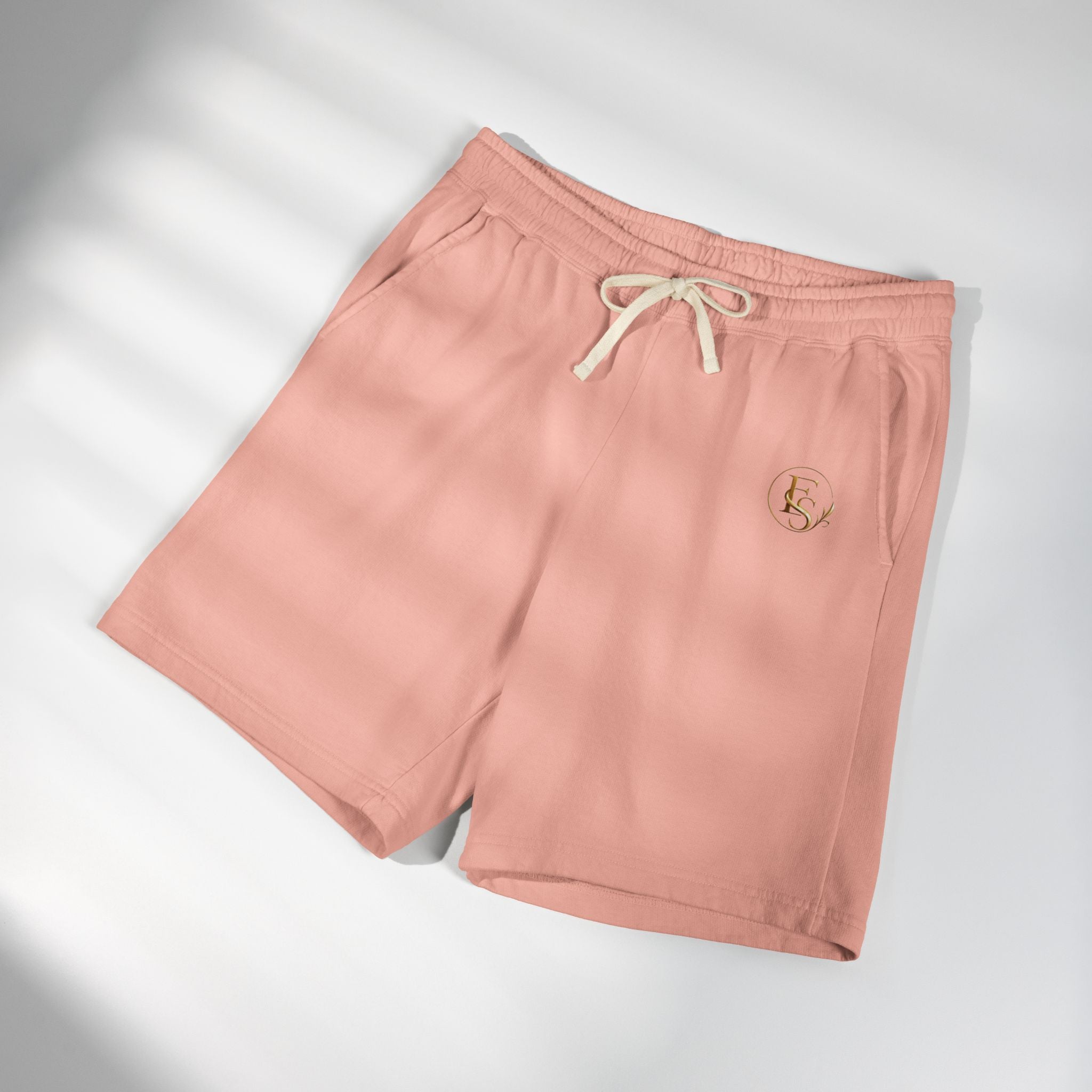 Lightweight Fleece Sweat Shorts — Garment-Dyed Casual Lounge Shorts