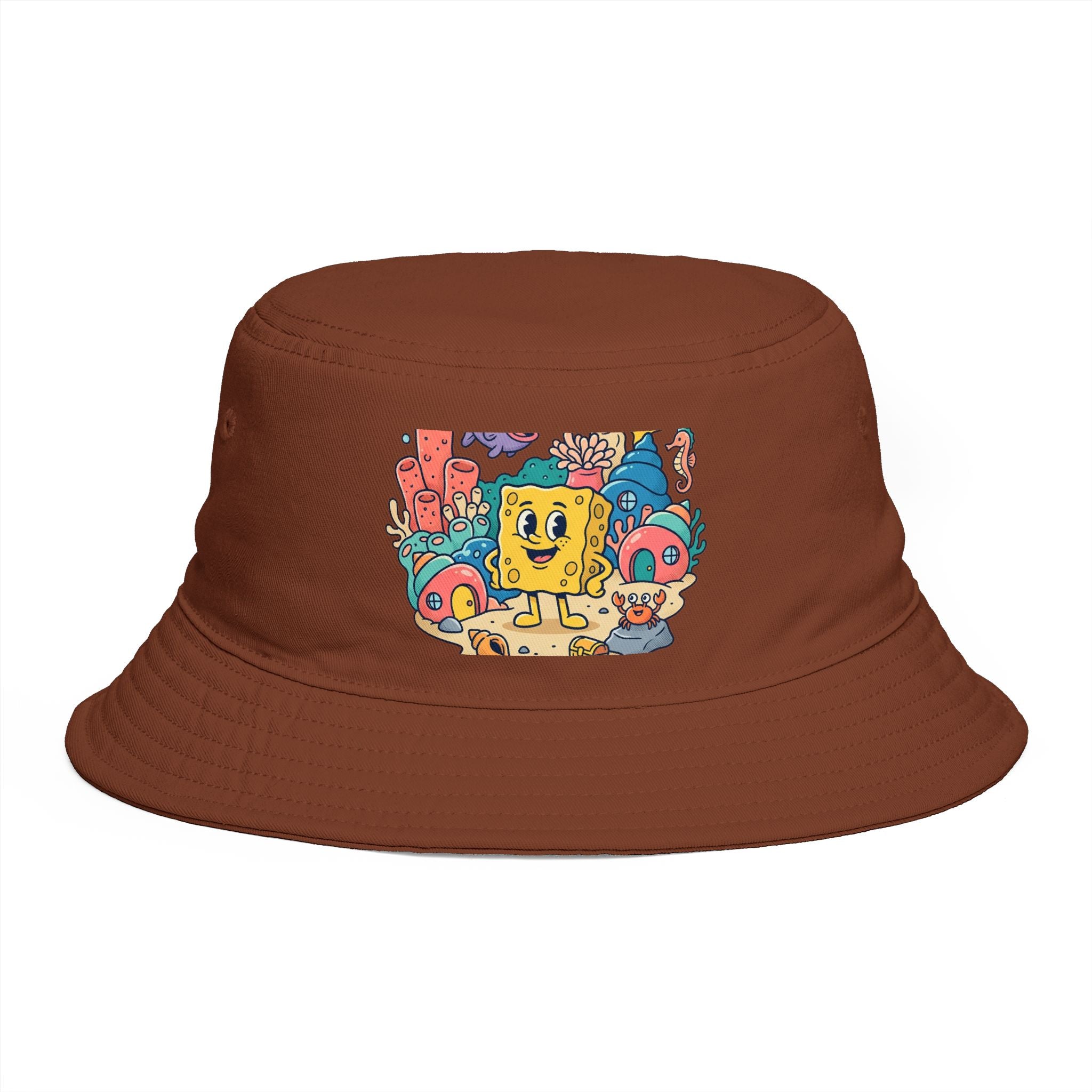 SpongeBob SquarePants Sea Friends Bucket Hat — Cute Cartoon SpongeBob Beach Hat