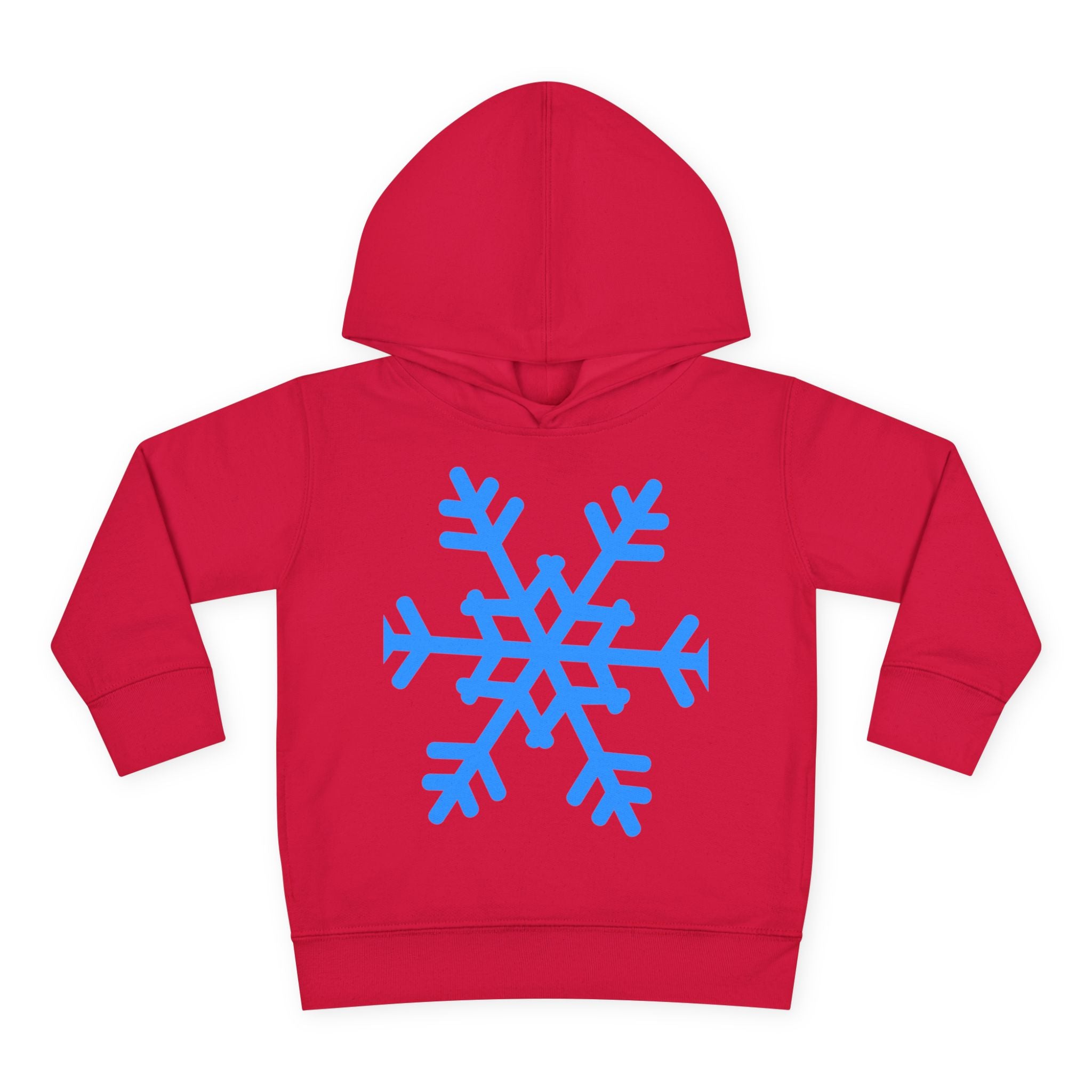 Toddler Snowflake Hoodie – Blue Winter Pullover for Kids