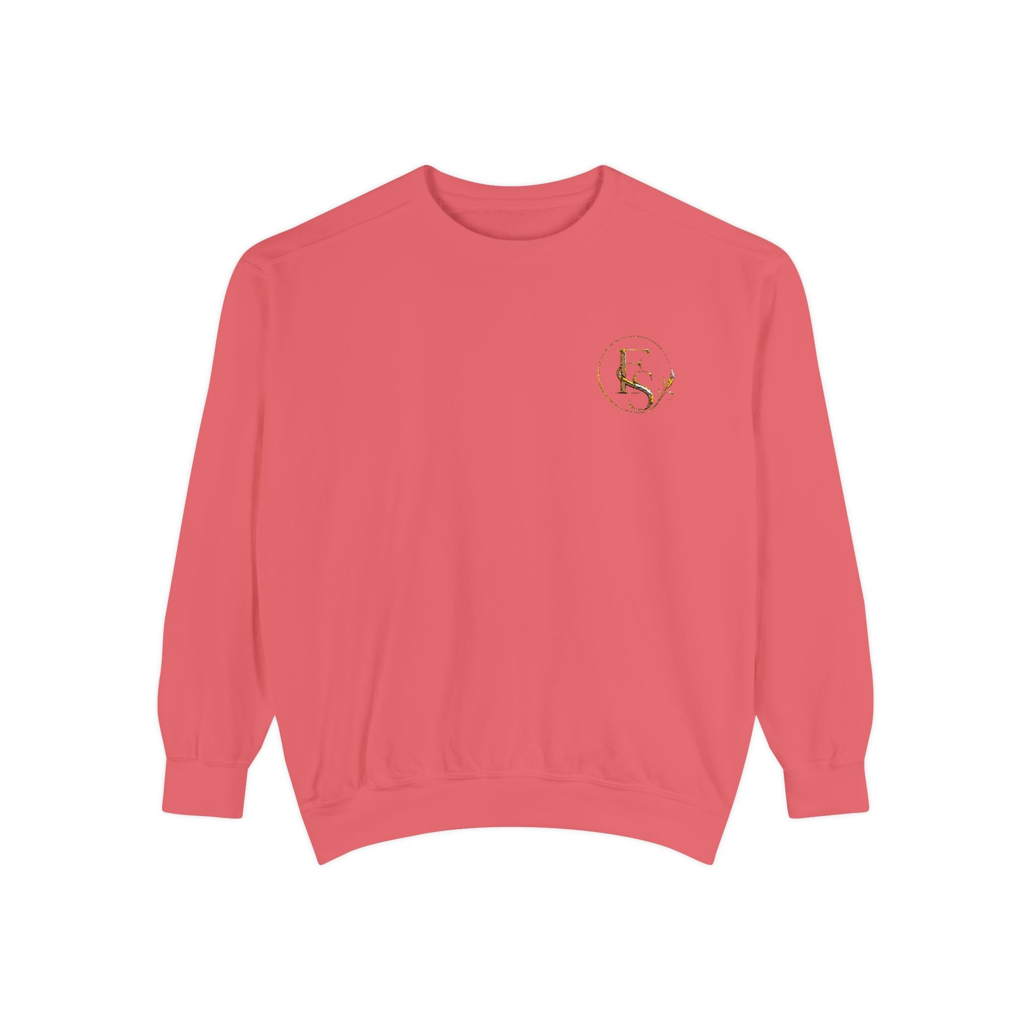 Gold Floral Initials Sweatshirt