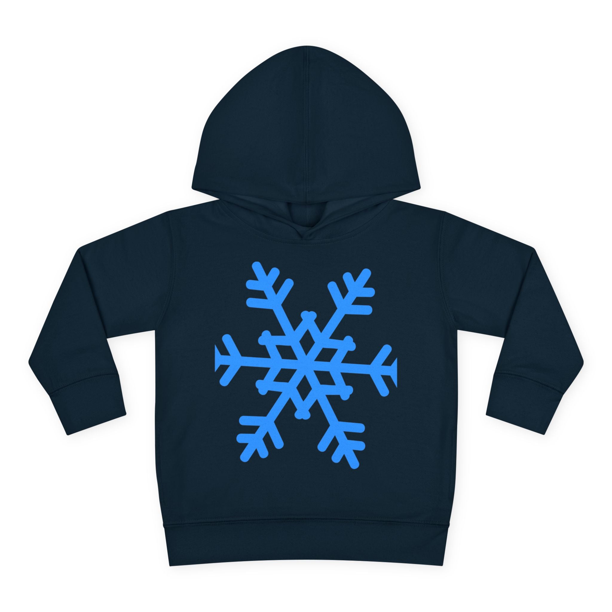 Toddler Snowflake Hoodie – Blue Winter Pullover for Kids