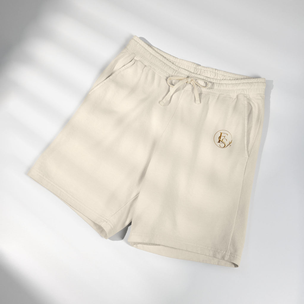 Lightweight Fleece Sweat Shorts — Garment-Dyed Casual Lounge Shorts