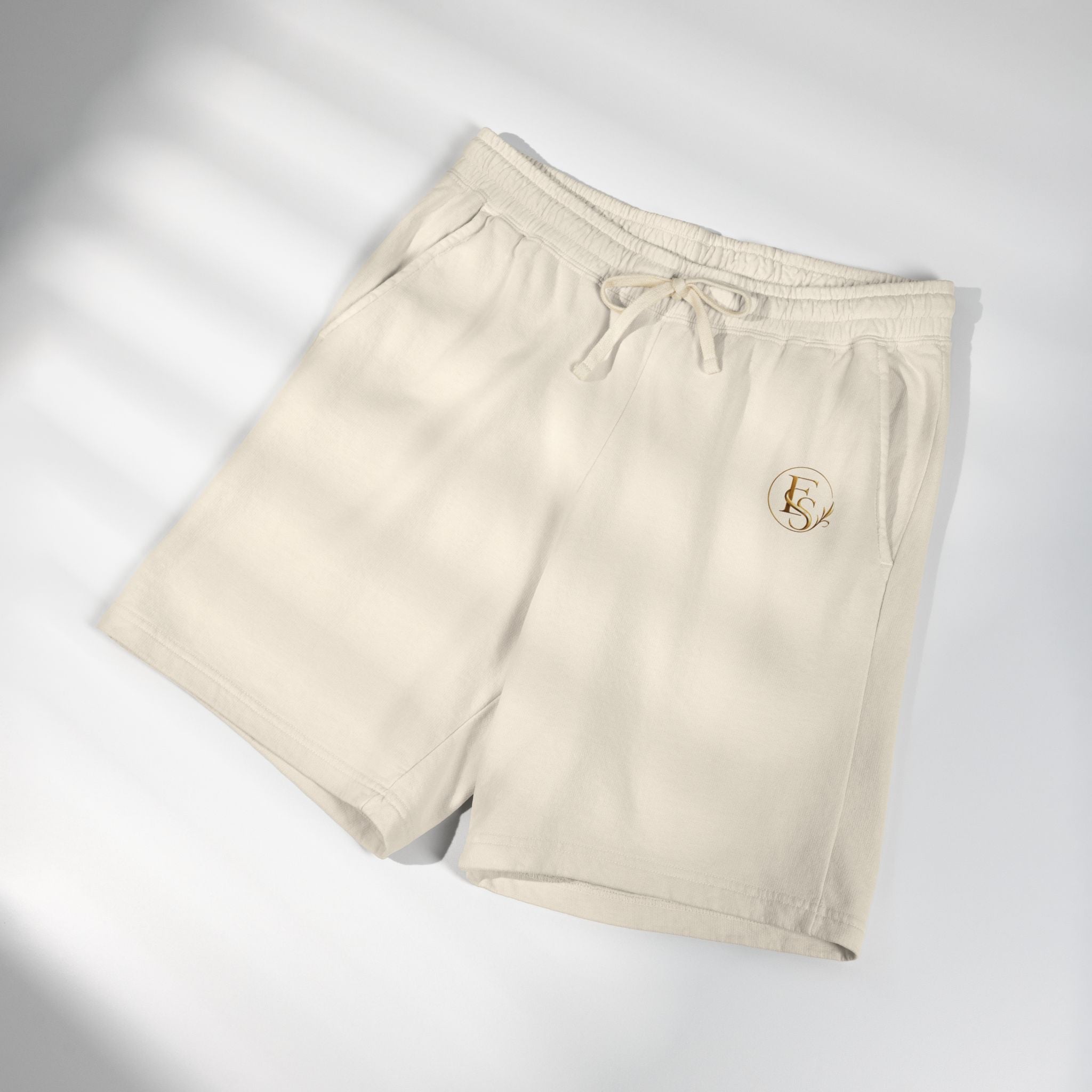 Lightweight Fleece Sweat Shorts — Garment-Dyed Casual Lounge Shorts