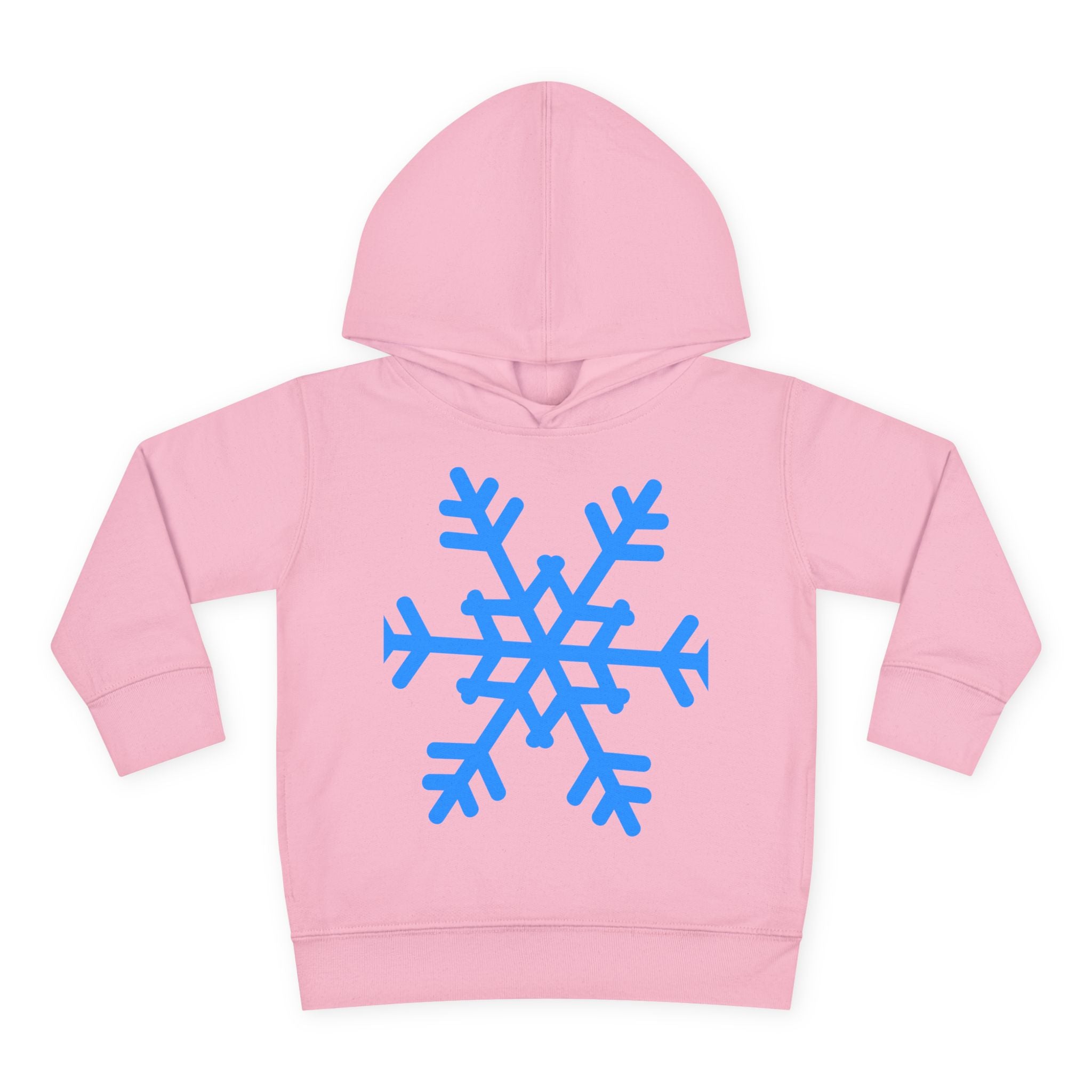 Toddler Snowflake Hoodie – Blue Winter Pullover for Kids