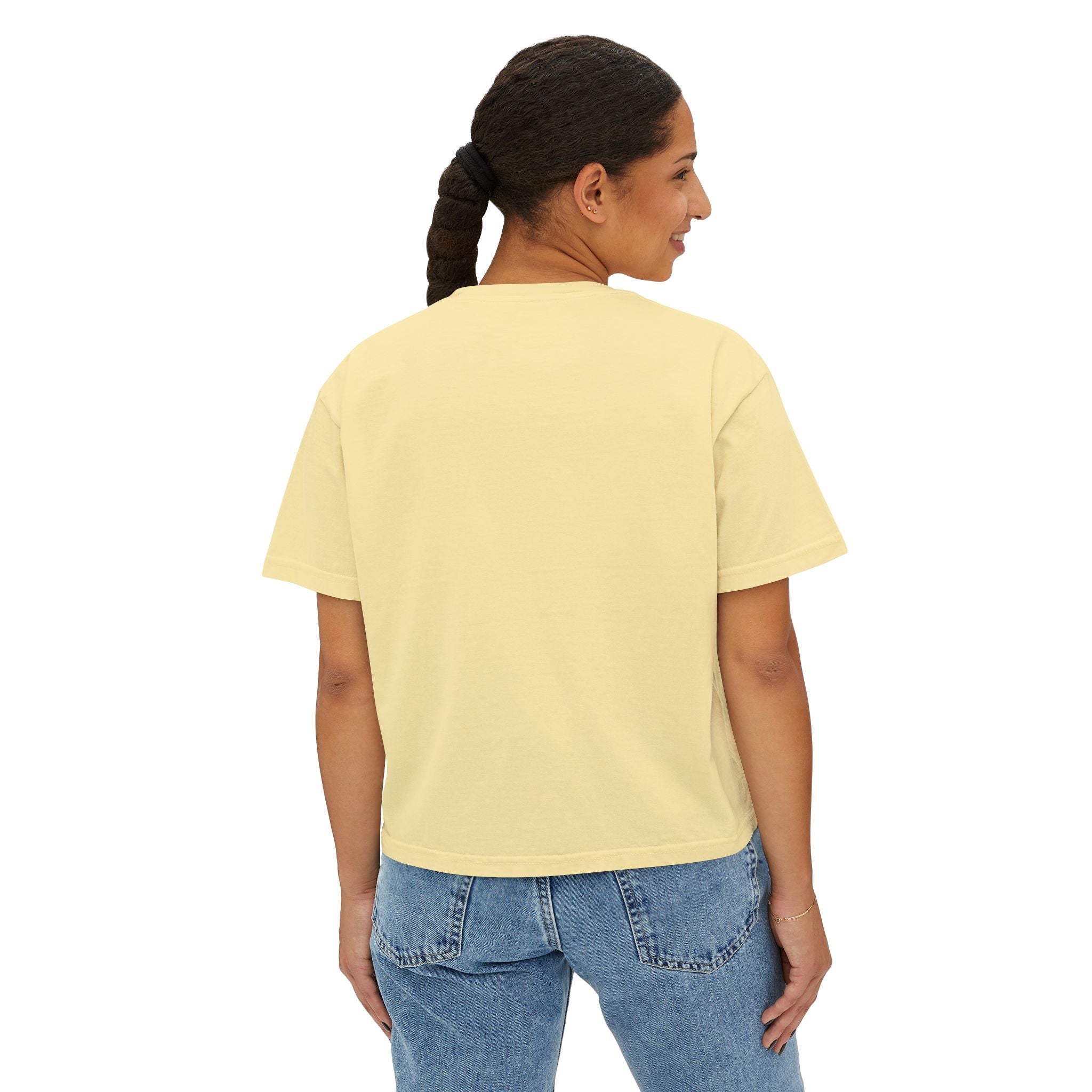 Boxy Tee — Retro Street Style Girl Graphic Shirt