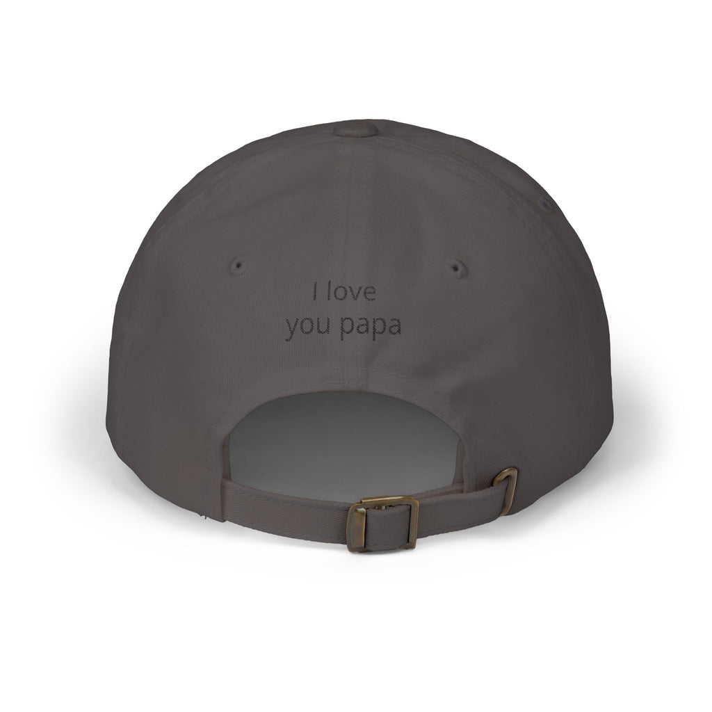 Best Dad Ever Embroidered Dad Cap — "I love you papa" Back Hat