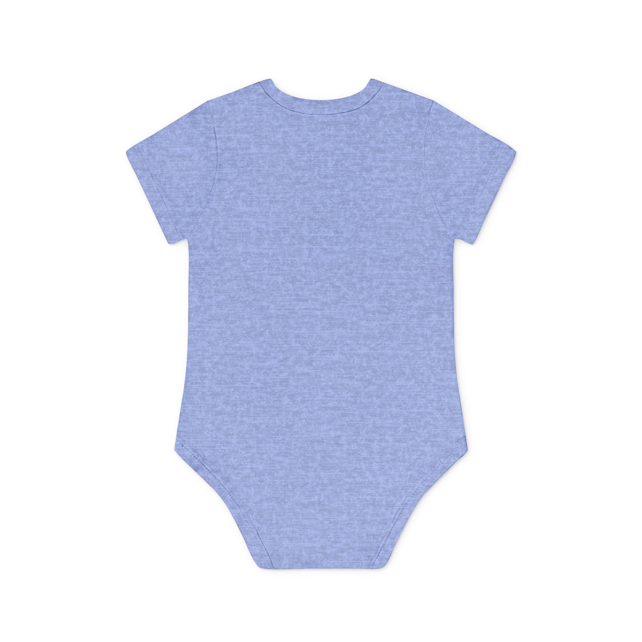 Baby Bodysuit — Black Cat Holding Heart "You're Purrfect" (Organic Short Sleeve)
