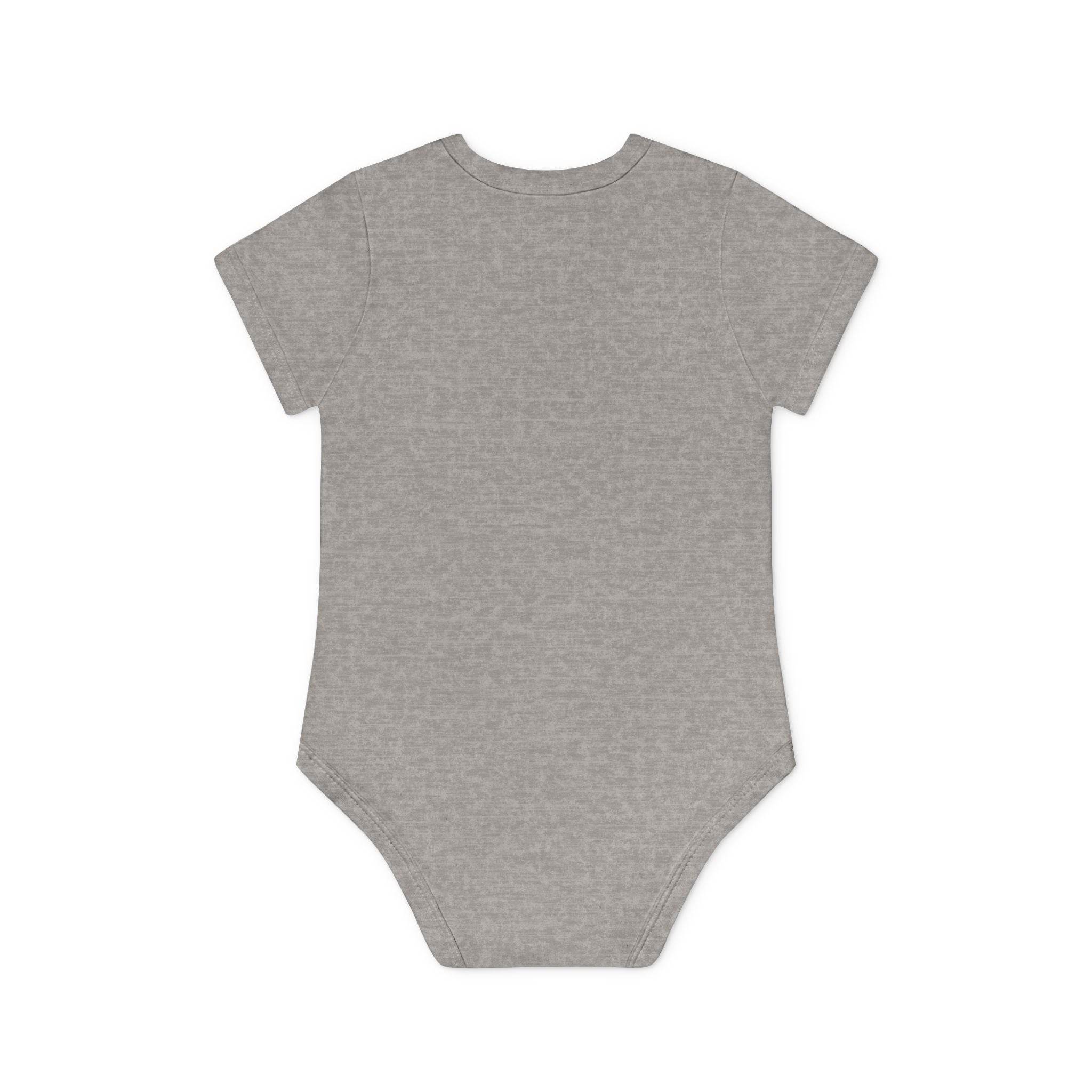 Baby Bodysuit — Black Cat Holding Heart "You're Purrfect" (Organic Short Sleeve)