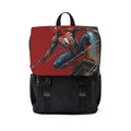 Spider Hero Graphic Backpack — Red Web-Slinging Shoulder Bag