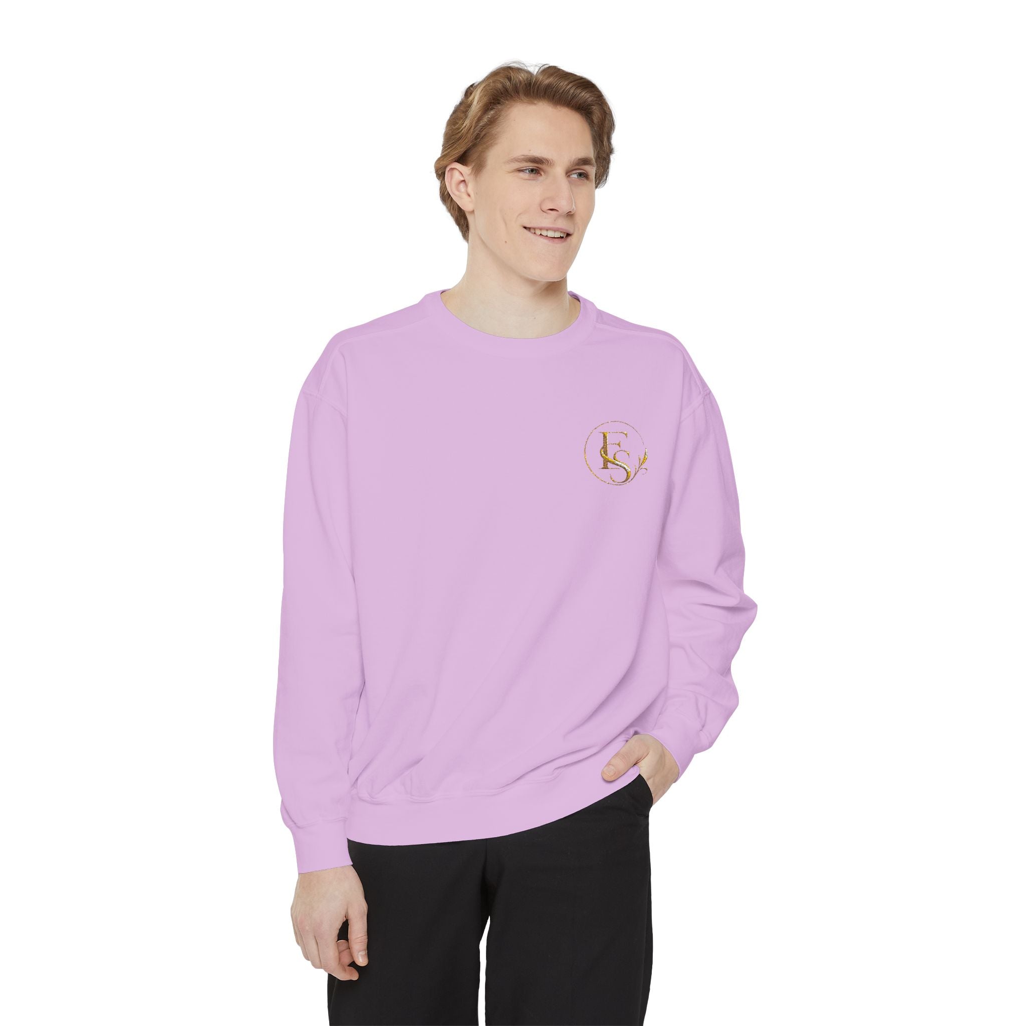 Gold Floral Initials Sweatshirt