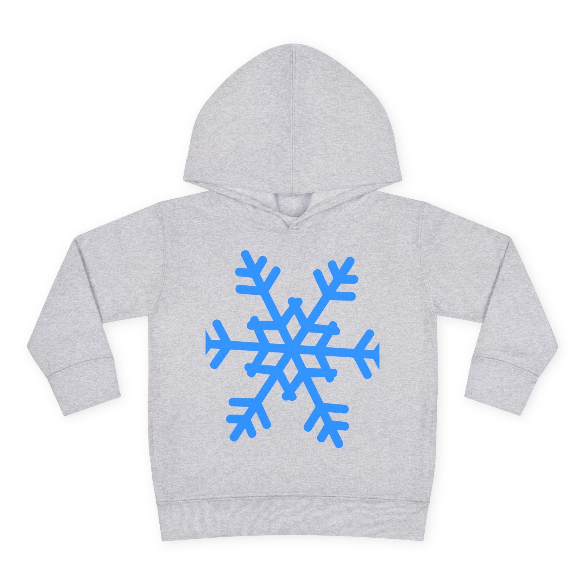 Toddler Snowflake Hoodie – Blue Winter Pullover for Kids