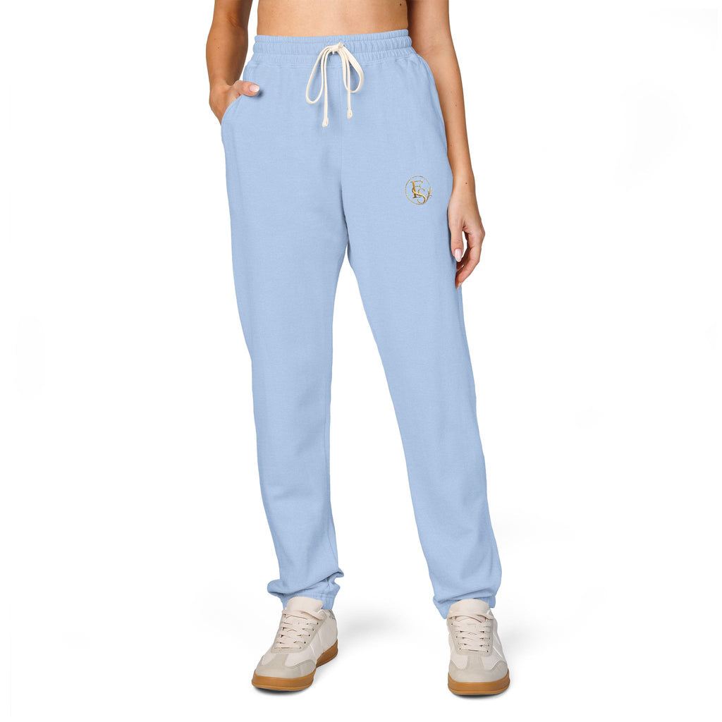 Embroidered Olive Fleece Sweatpants — Cozy Unisex Joggers