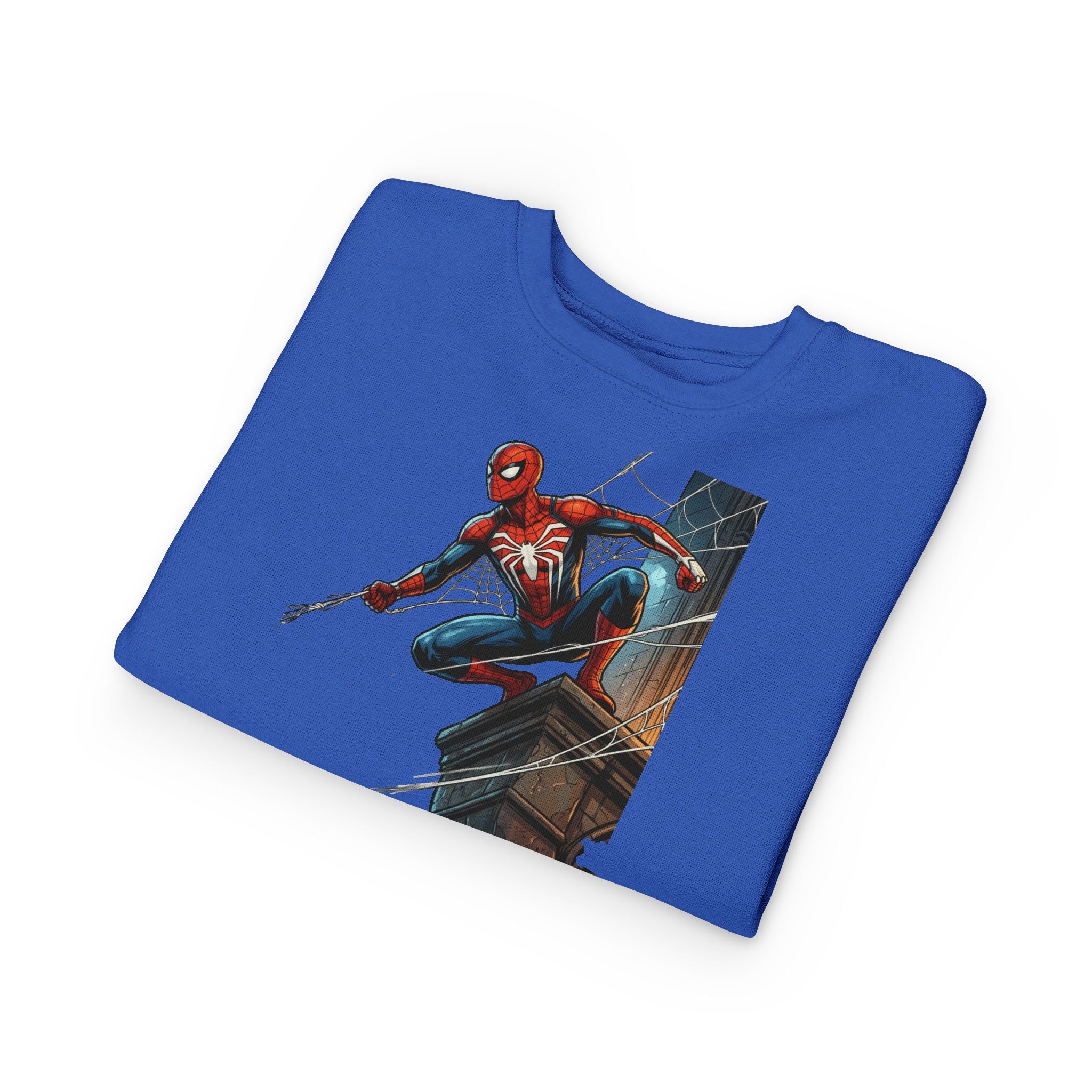 Toddler Sweatshirt — Superhero Web-Swinging Graphic Pullover