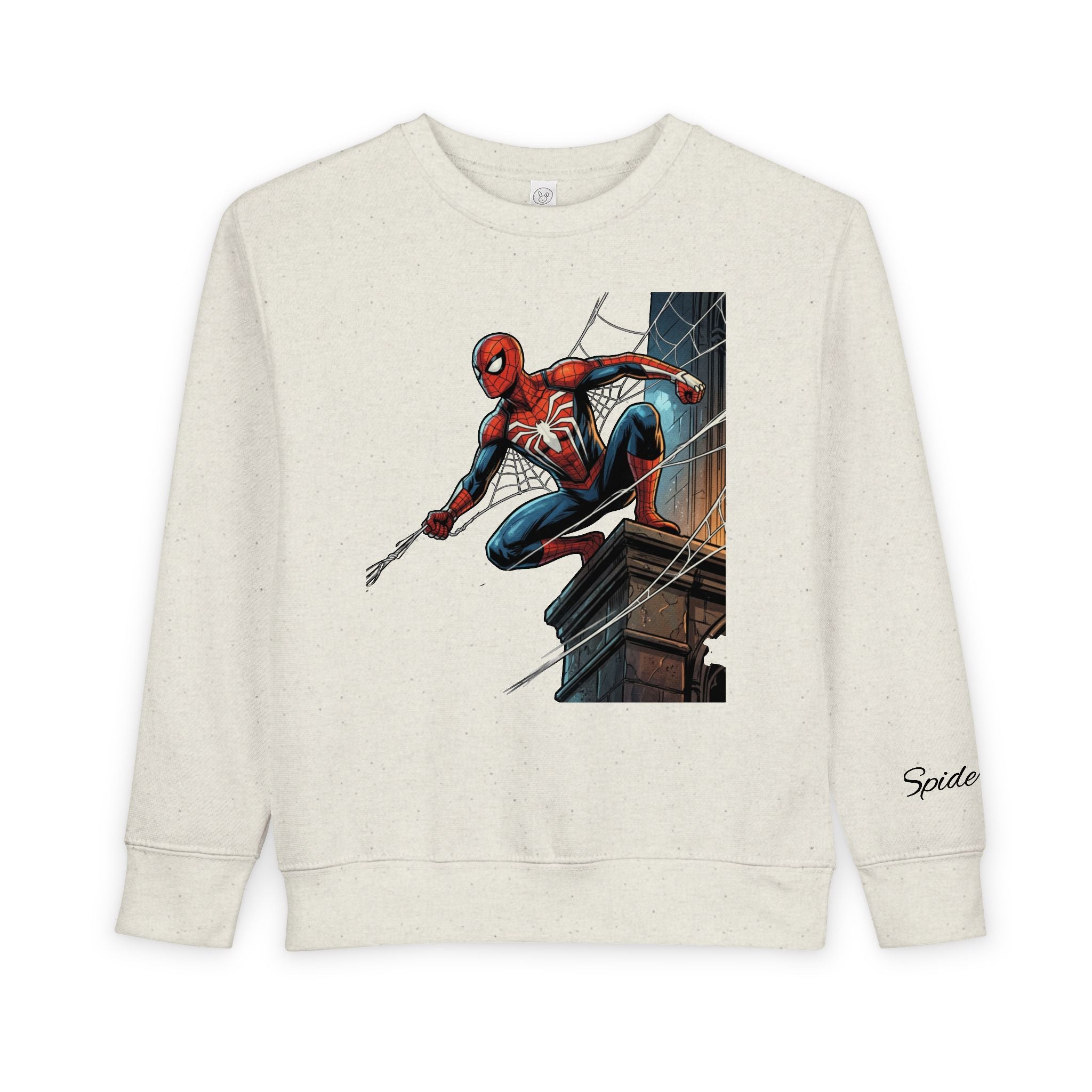Toddler Sweatshirt — Superhero Web-Swinging Graphic Pullover