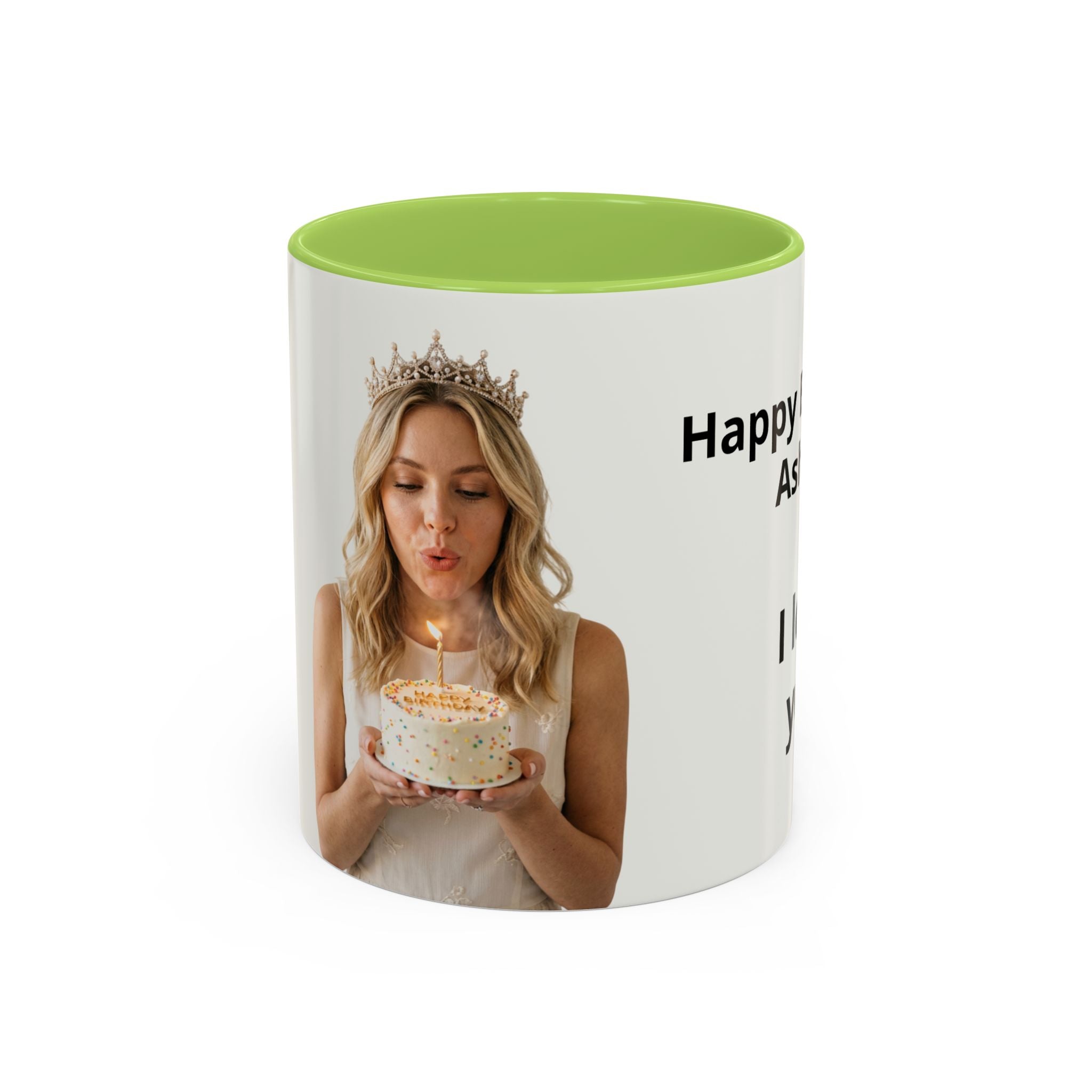 Personalized 'Happy Birthday [Name] I Love You' Accent Coffee Mug