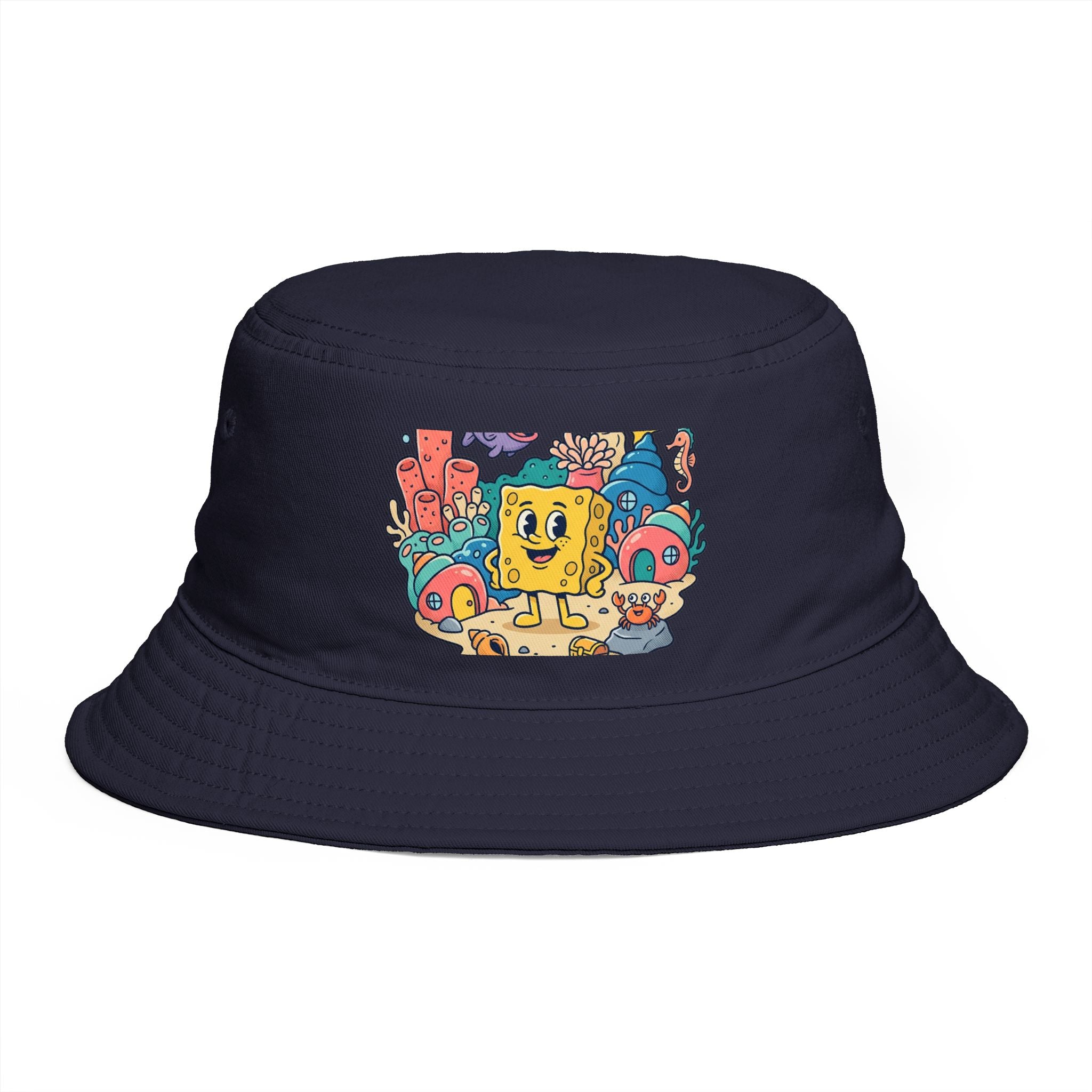 SpongeBob SquarePants Sea Friends Bucket Hat — Cute Cartoon SpongeBob Beach Hat