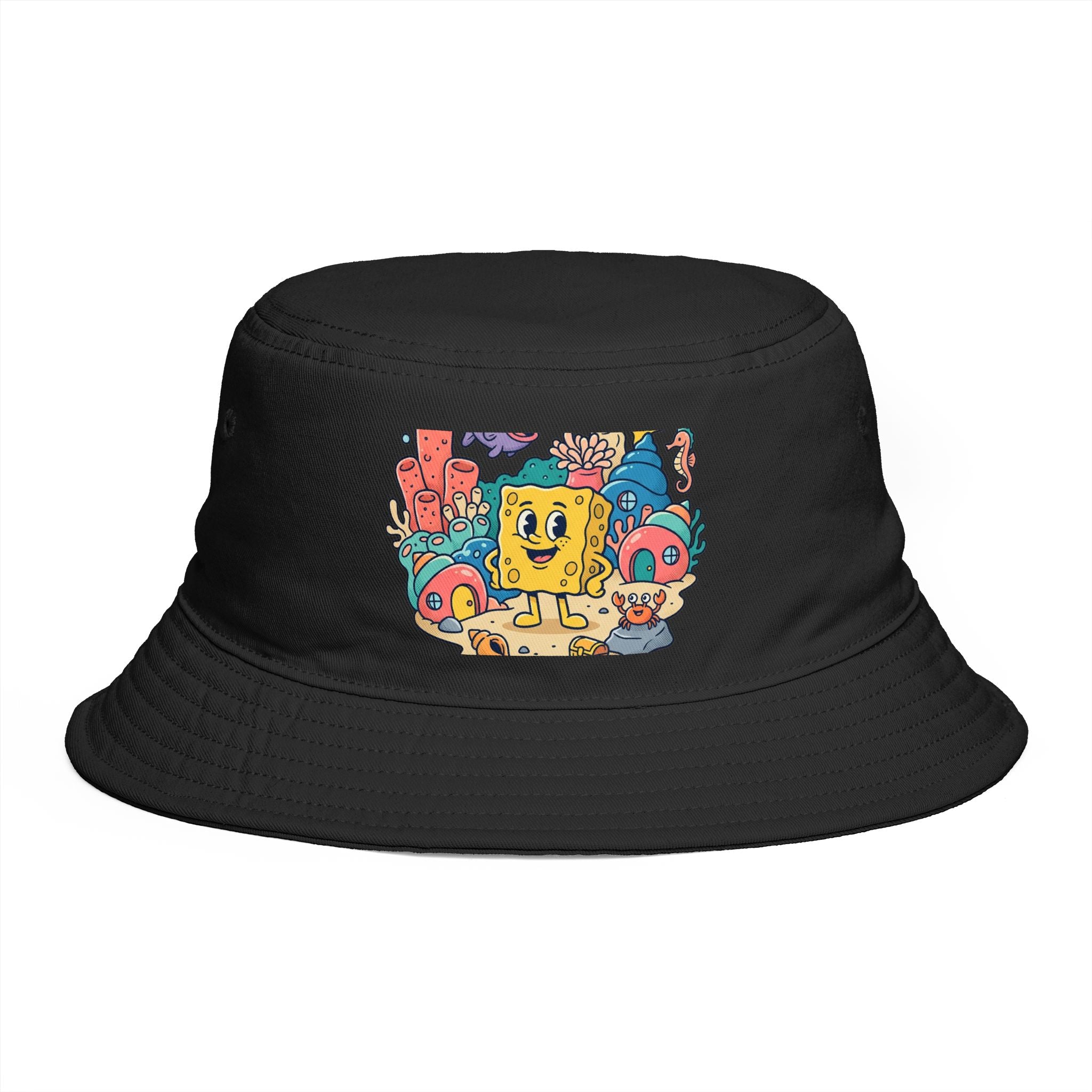 SpongeBob SquarePants Sea Friends Bucket Hat — Cute Cartoon SpongeBob Beach Hat