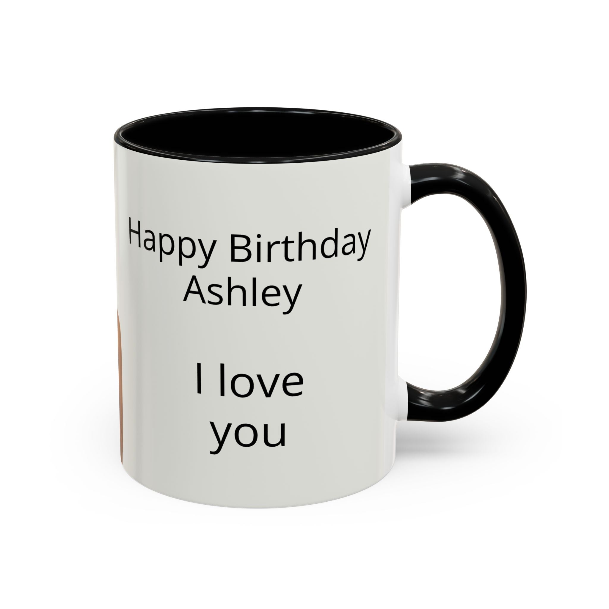 Personalized 'Happy Birthday [Name] I Love You' Accent Coffee Mug