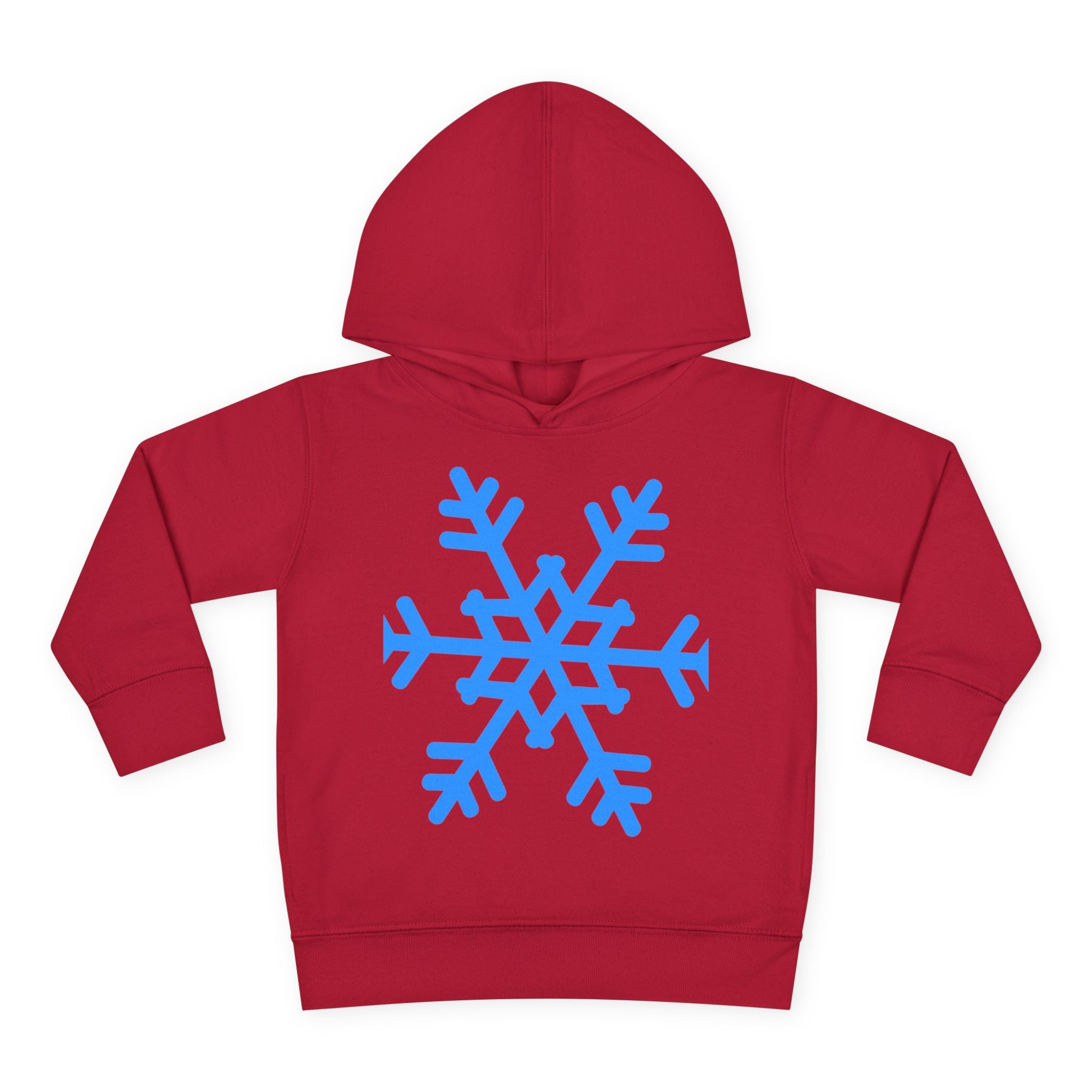 Toddler Snowflake Hoodie – Blue Winter Pullover for Kids