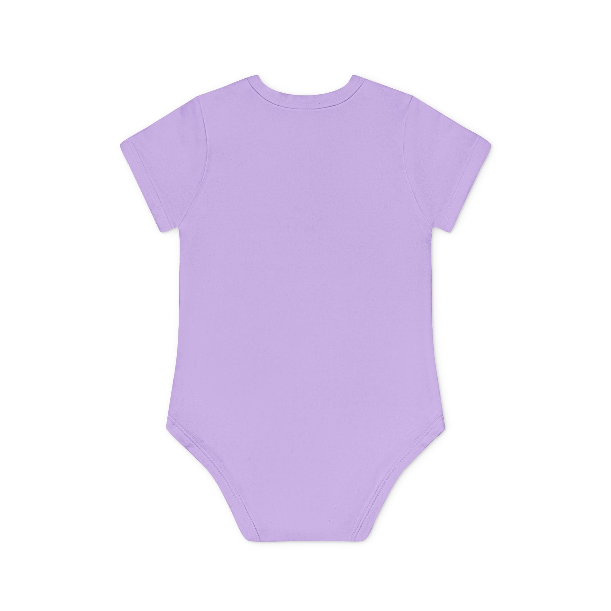 Baby Bodysuit — Black Cat Holding Heart "You're Purrfect" (Organic Short Sleeve)