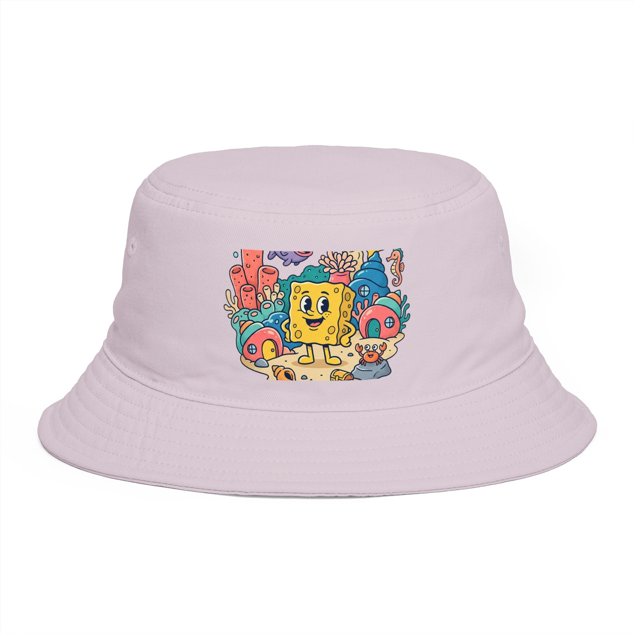 SpongeBob SquarePants Sea Friends Bucket Hat — Cute Cartoon SpongeBob Beach Hat
