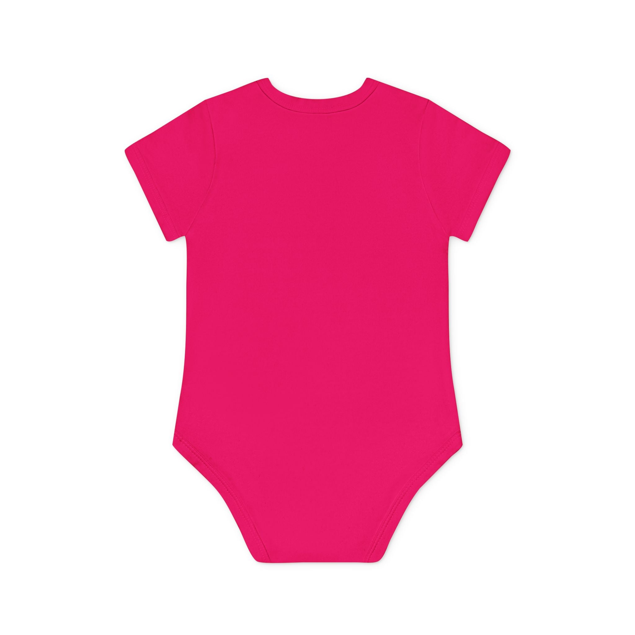 Baby Bodysuit — Black Cat Holding Heart "You're Purrfect" (Organic Short Sleeve)