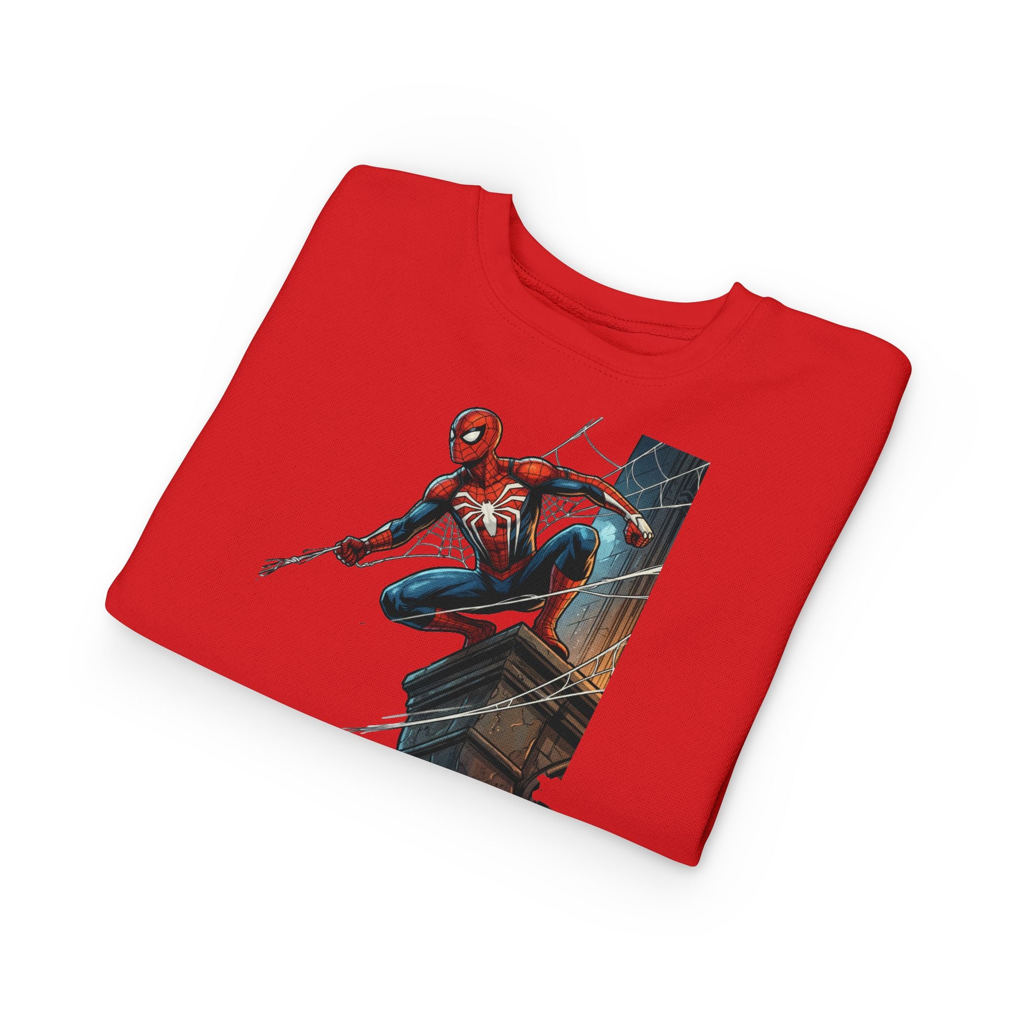 Toddler Sweatshirt — Superhero Web-Swinging Graphic Pullover