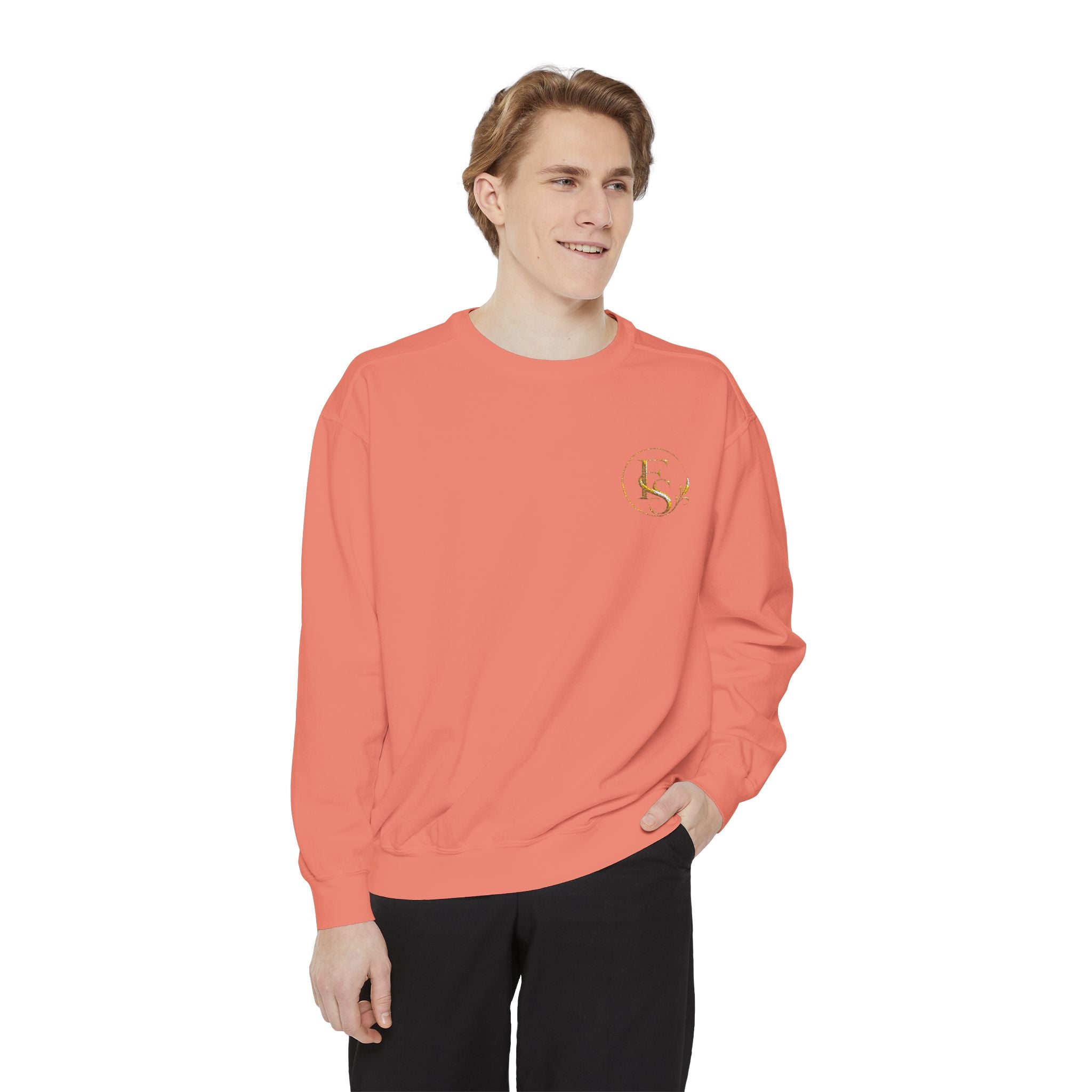 Gold Floral Initials Sweatshirt