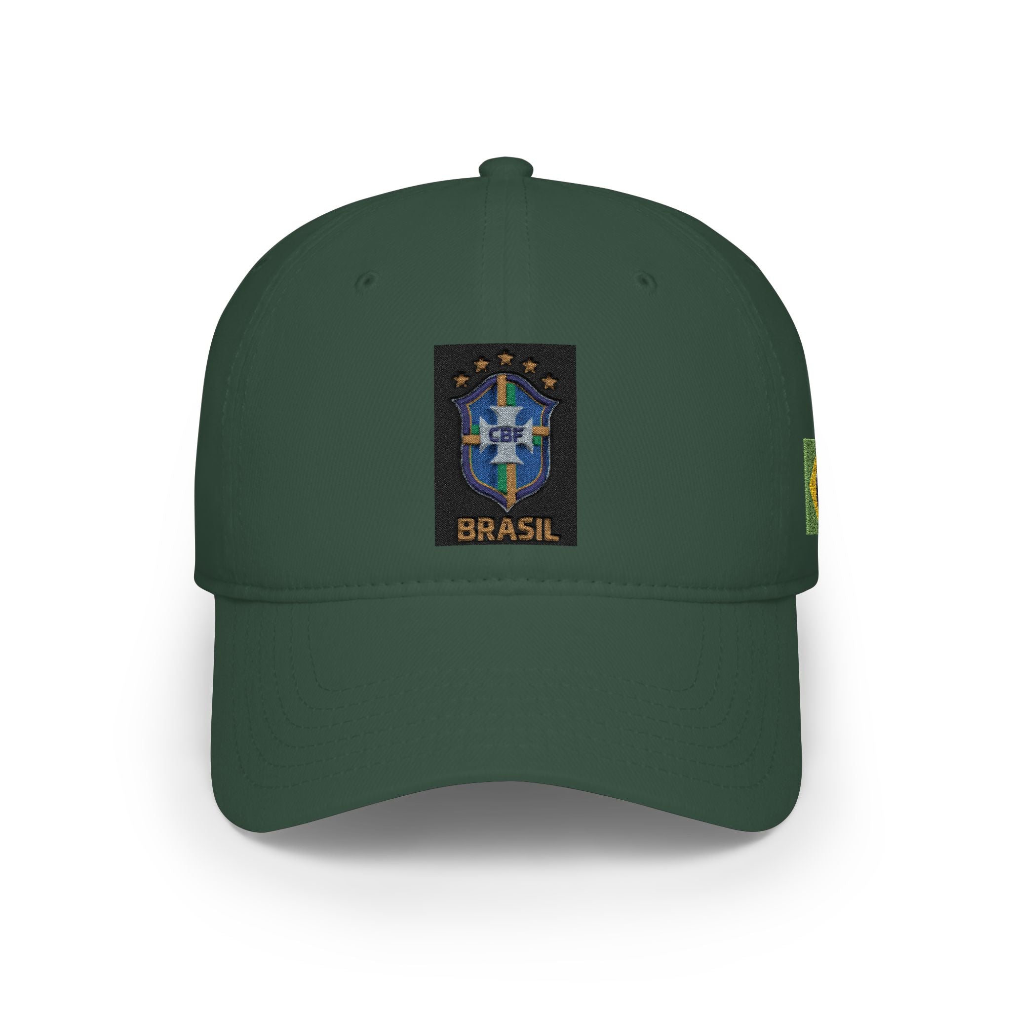 Brazil Crest Baseball Cap - Low Profile Hat with BRASIL Patch