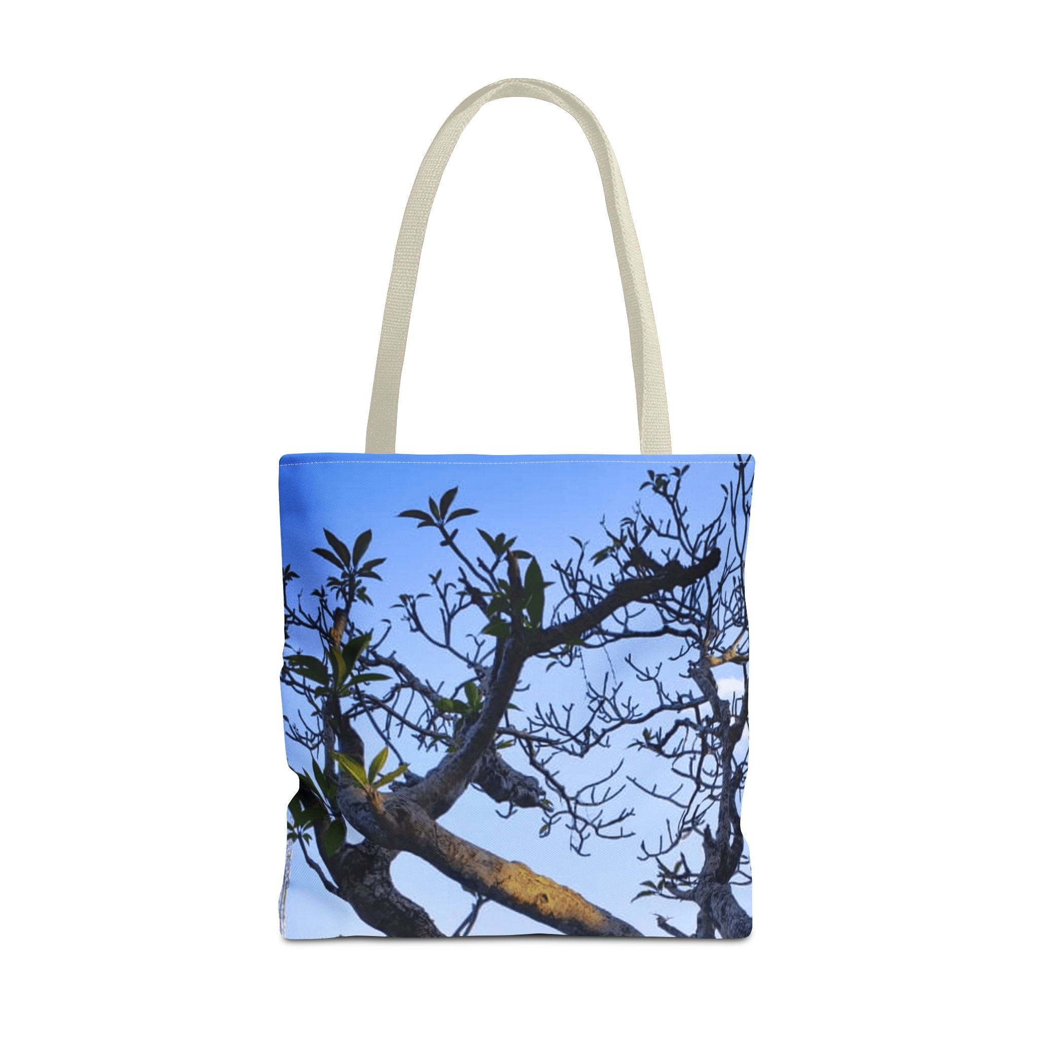 Nature Photo Tote Bag – Scenic Tree & Waterfall All-Over Print