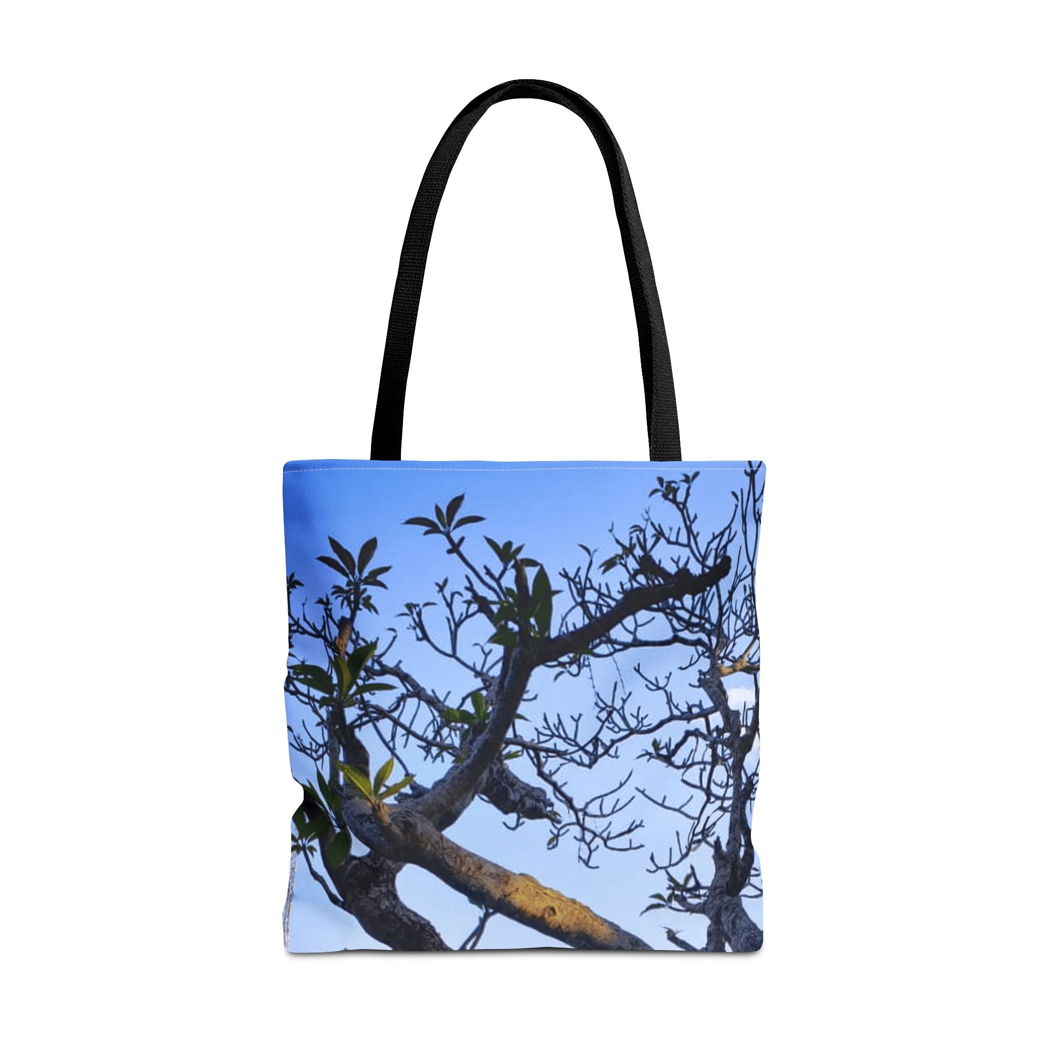 Nature Photo Tote Bag – Scenic Tree & Waterfall All-Over Print