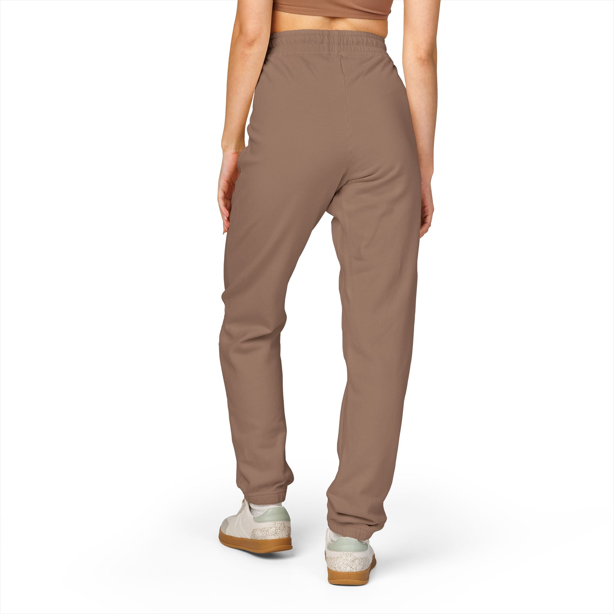 Embroidered Olive Fleece Sweatpants — Cozy Unisex Joggers