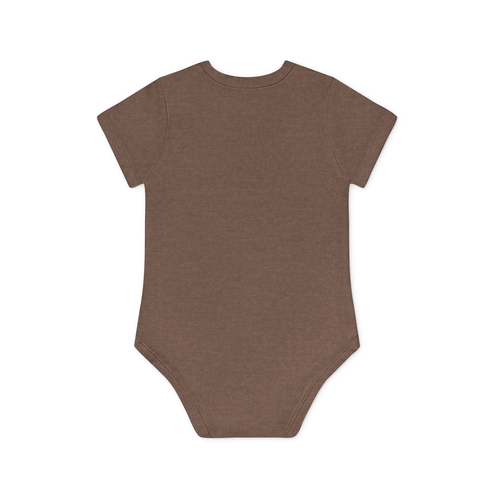 Baby Bodysuit — Black Cat Holding Heart "You're Purrfect" (Organic Short Sleeve)
