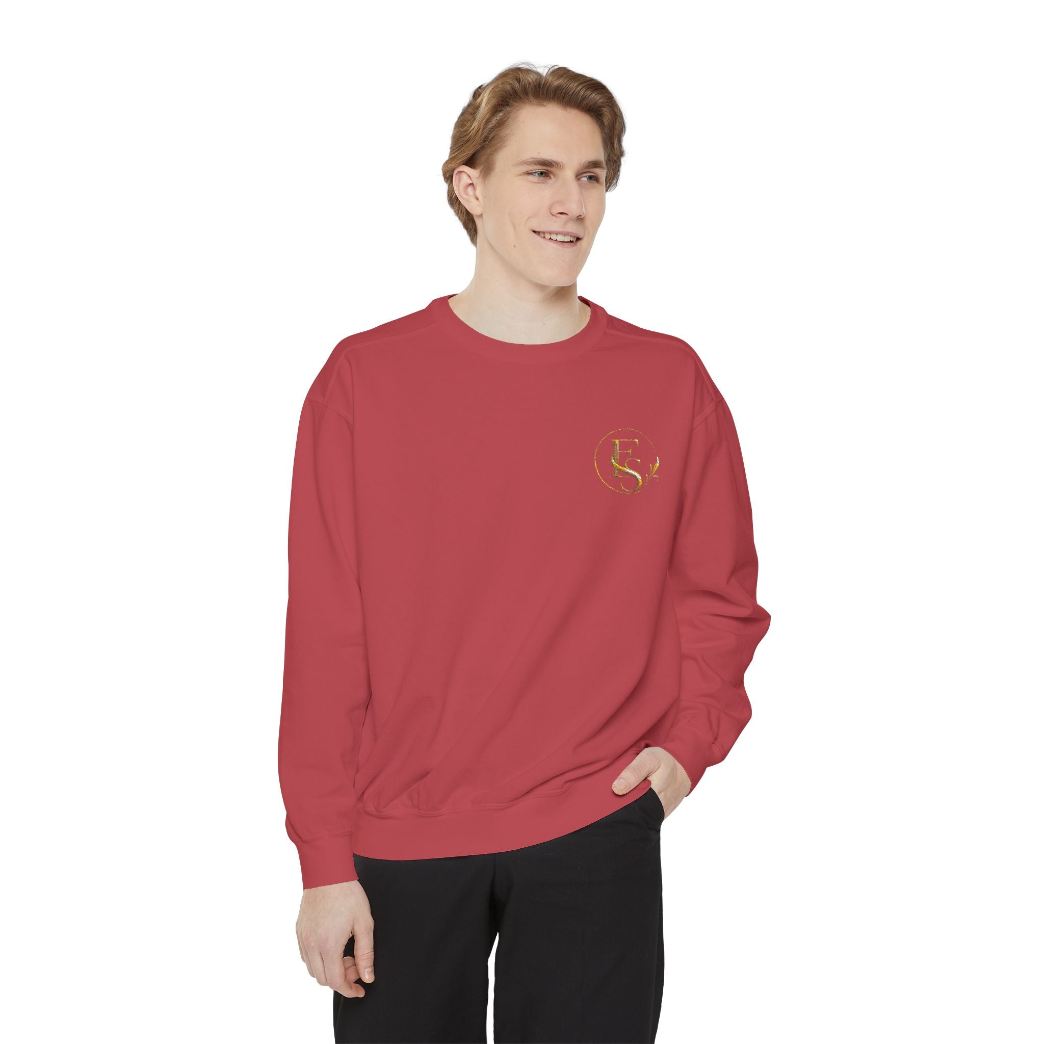 Gold Floral Initials Sweatshirt