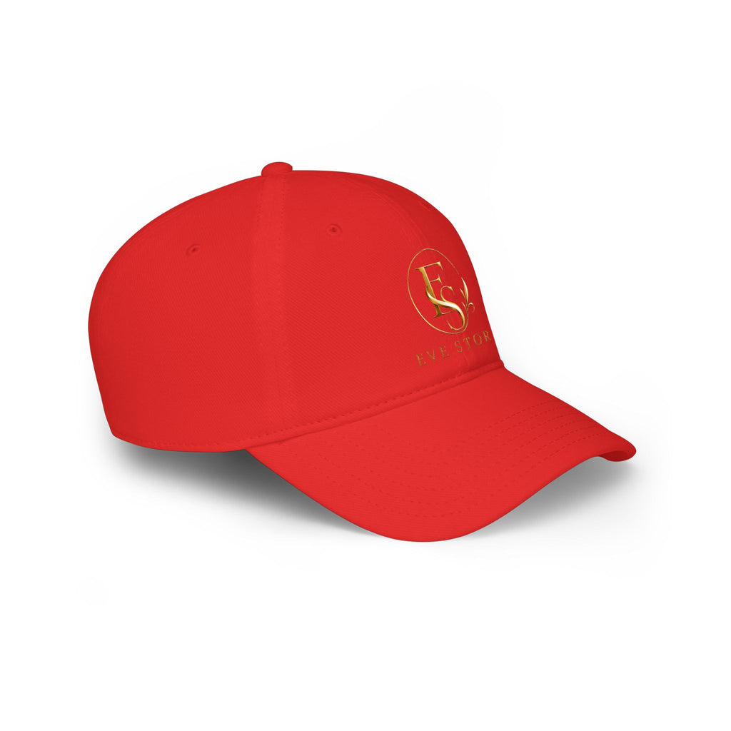 Embroidered Gold 'ES' Logo Baseball Cap