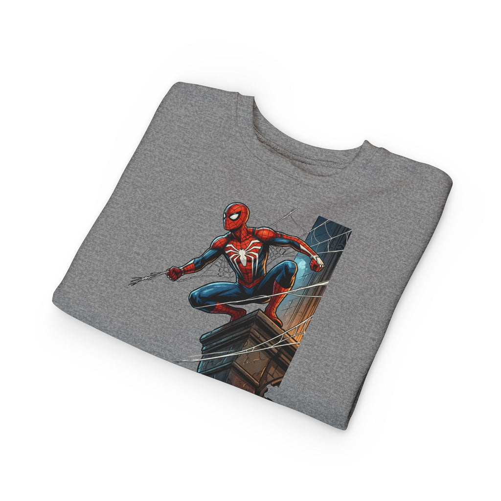 Toddler Sweatshirt — Superhero Web-Swinging Graphic Pullover
