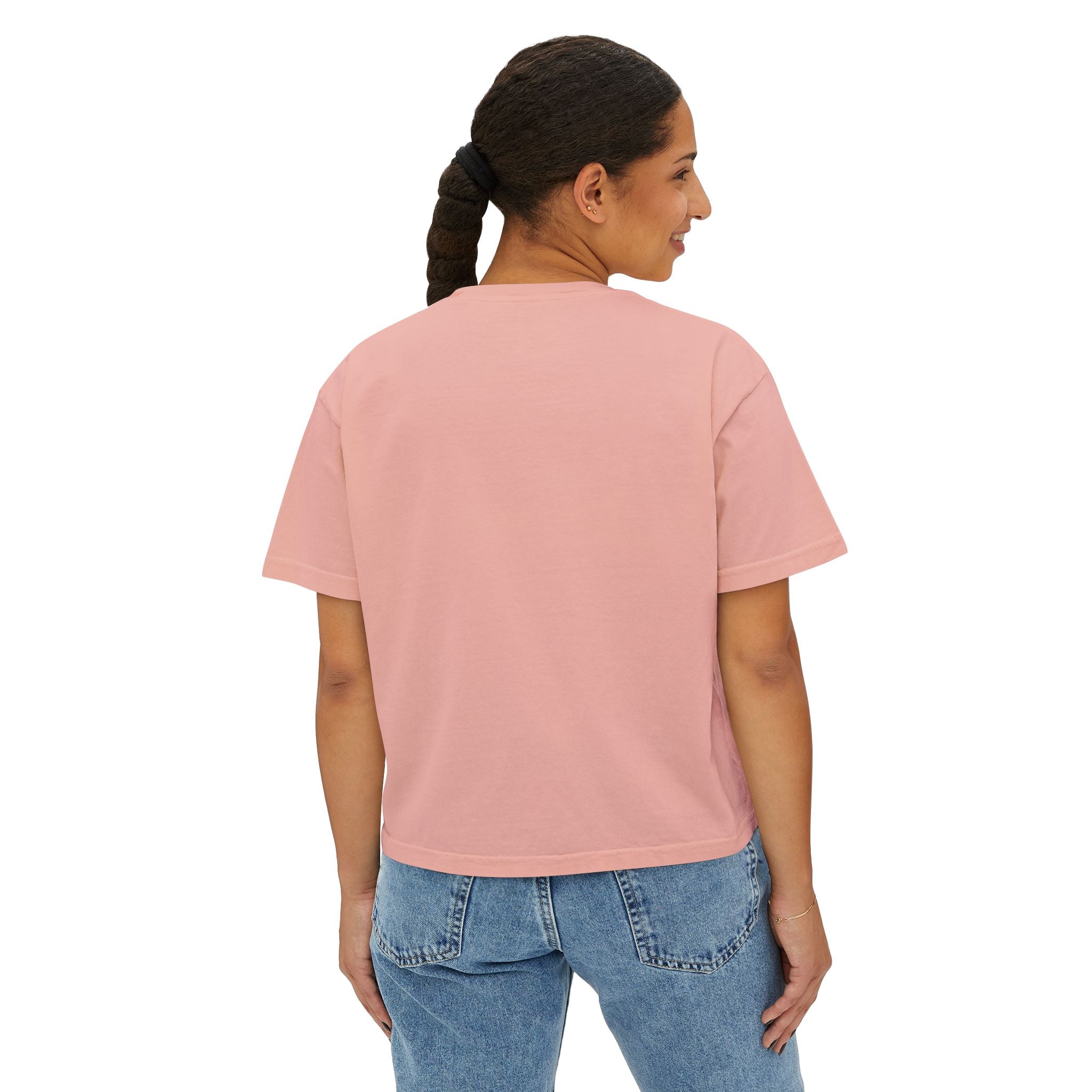 Boxy Tee — Retro Street Style Girl Graphic Shirt