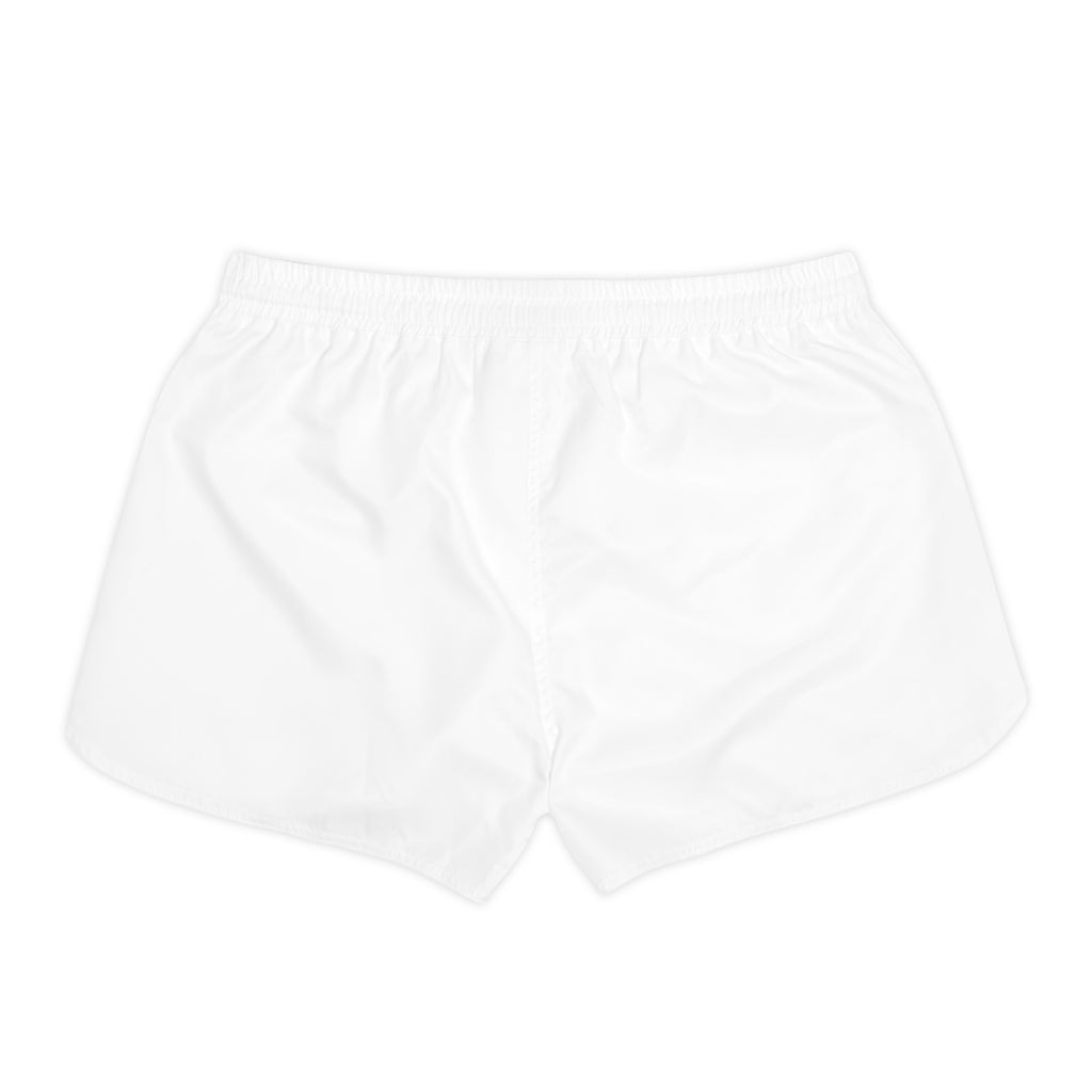 Women's Casual Shorts — White Everyday Lounge Shorts with Drawstring