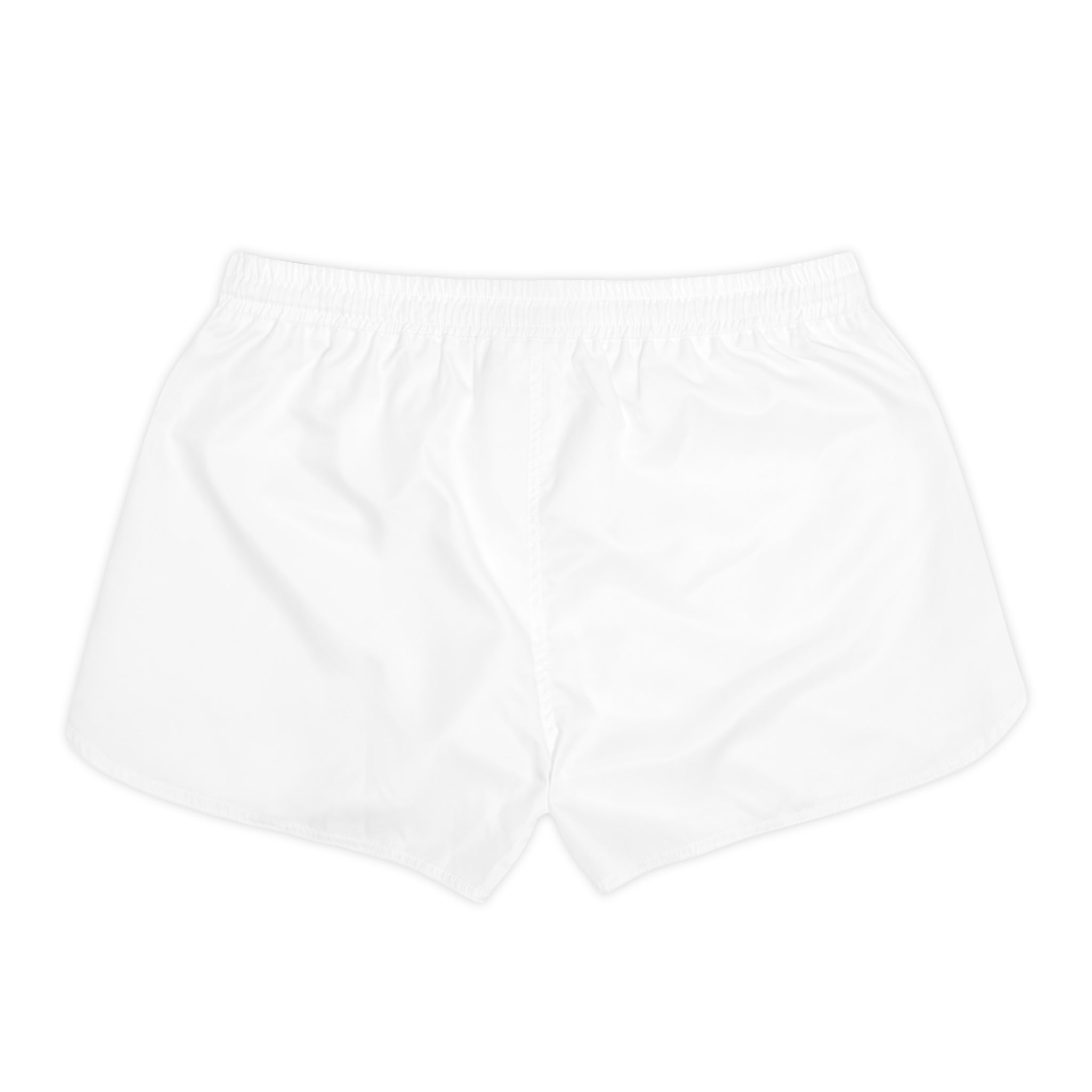 Women's Casual Shorts — White Everyday Lounge Shorts with Drawstring