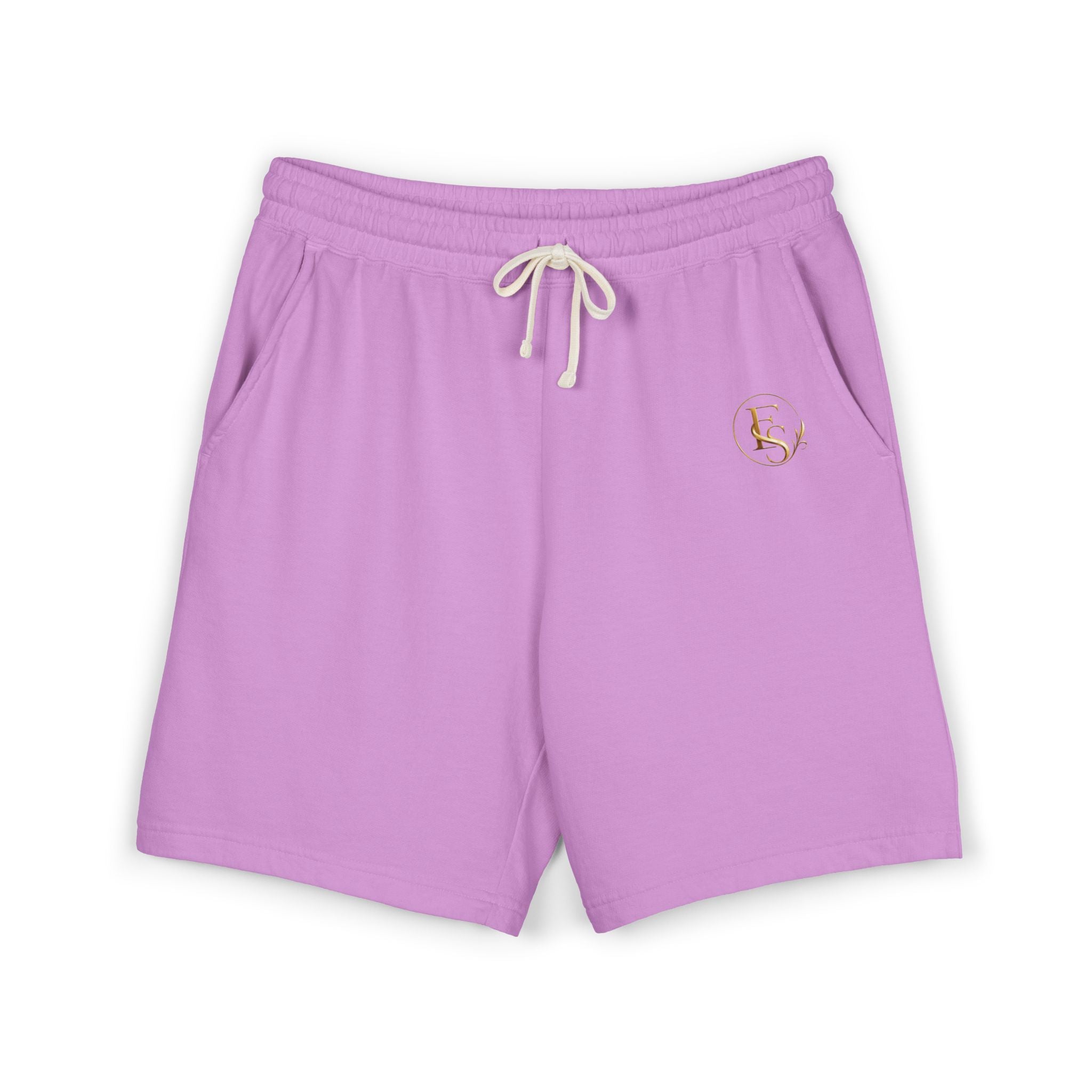 Lightweight Fleece Sweat Shorts — Garment-Dyed Casual Lounge Shorts