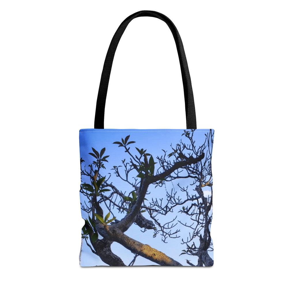 Nature Photo Tote Bag – Scenic Tree & Waterfall All-Over Print