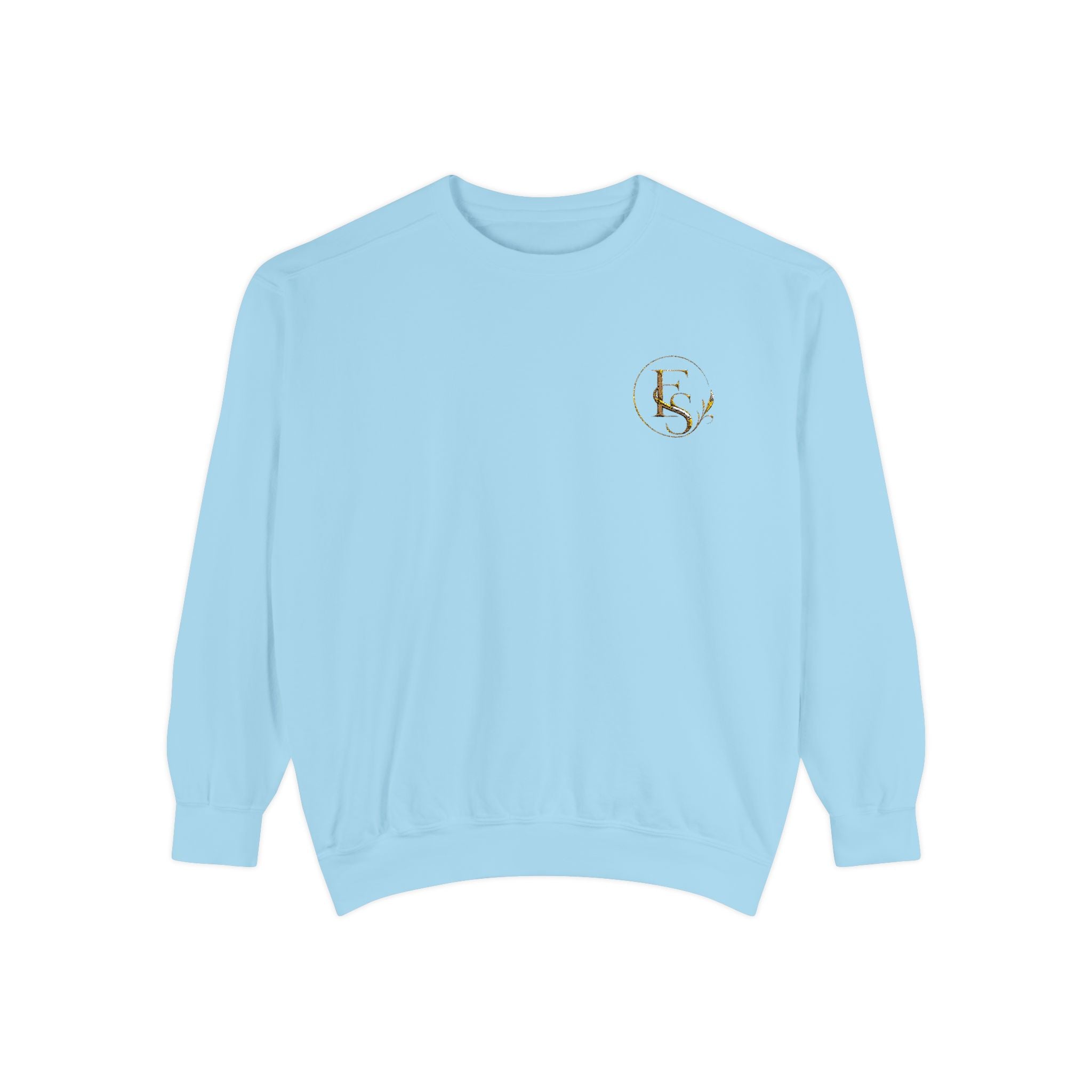 Gold Floral Initials Sweatshirt