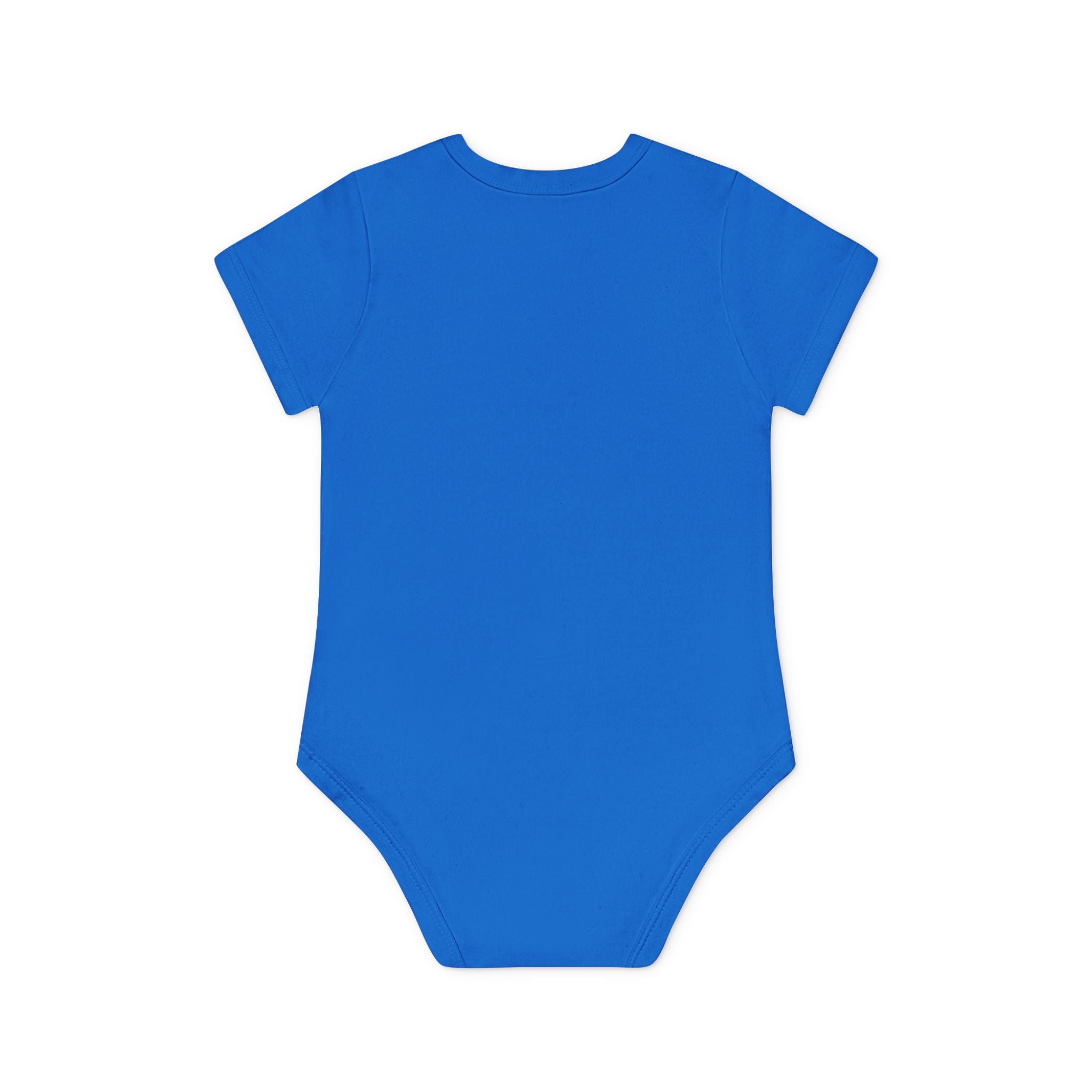 Baby Bodysuit — Black Cat Holding Heart "You're Purrfect" (Organic Short Sleeve)