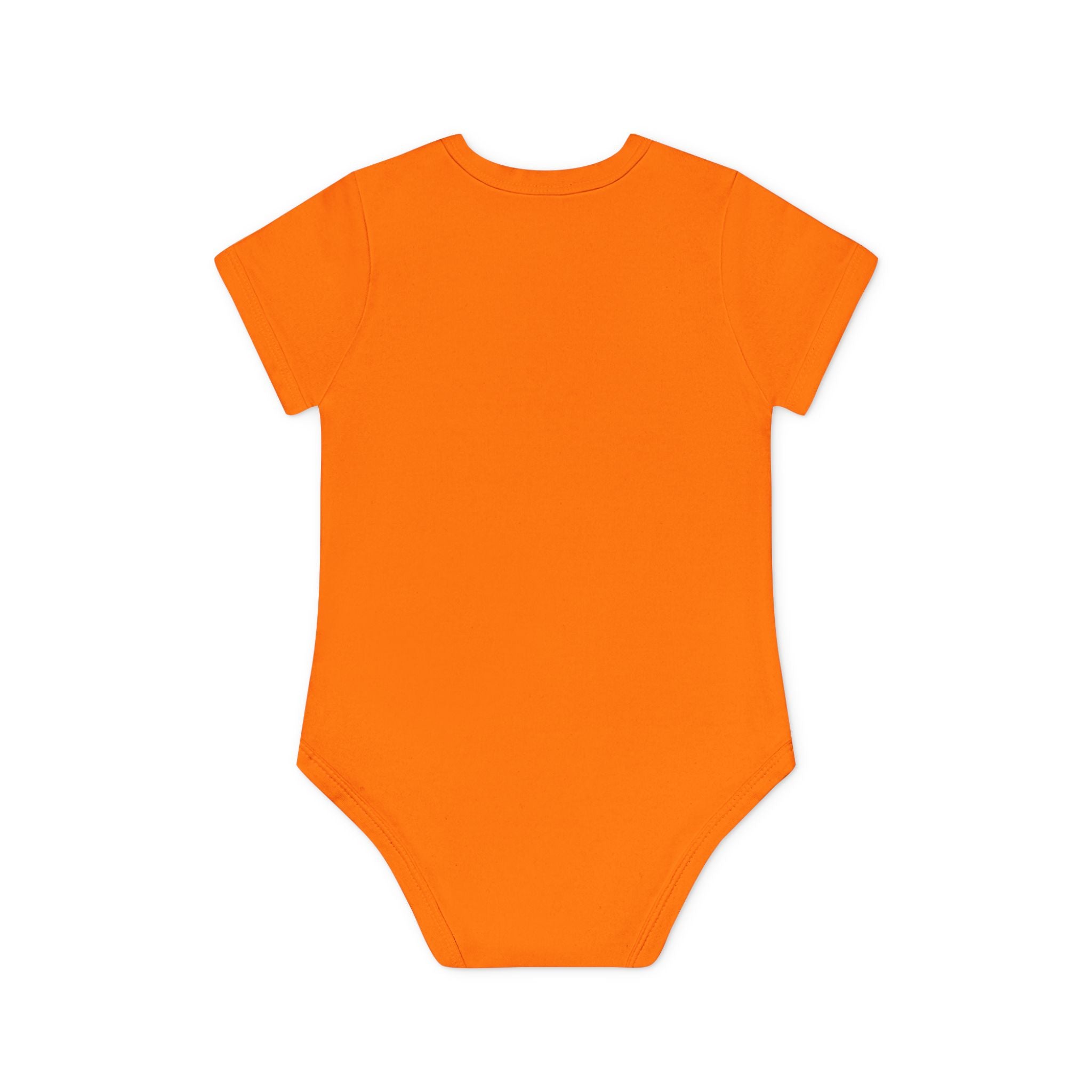 Baby Bodysuit — Black Cat Holding Heart "You're Purrfect" (Organic Short Sleeve)