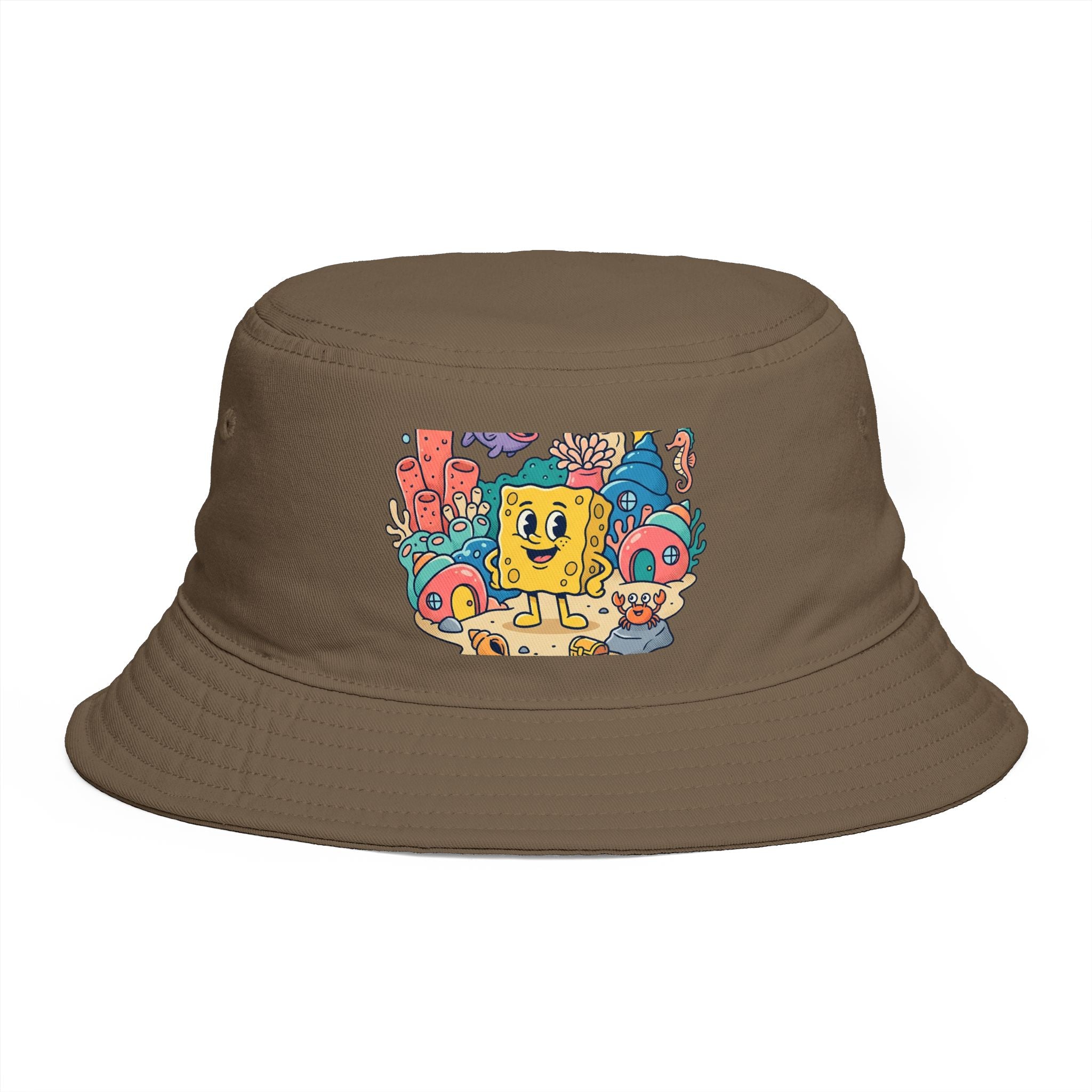 SpongeBob SquarePants Sea Friends Bucket Hat — Cute Cartoon SpongeBob Beach Hat