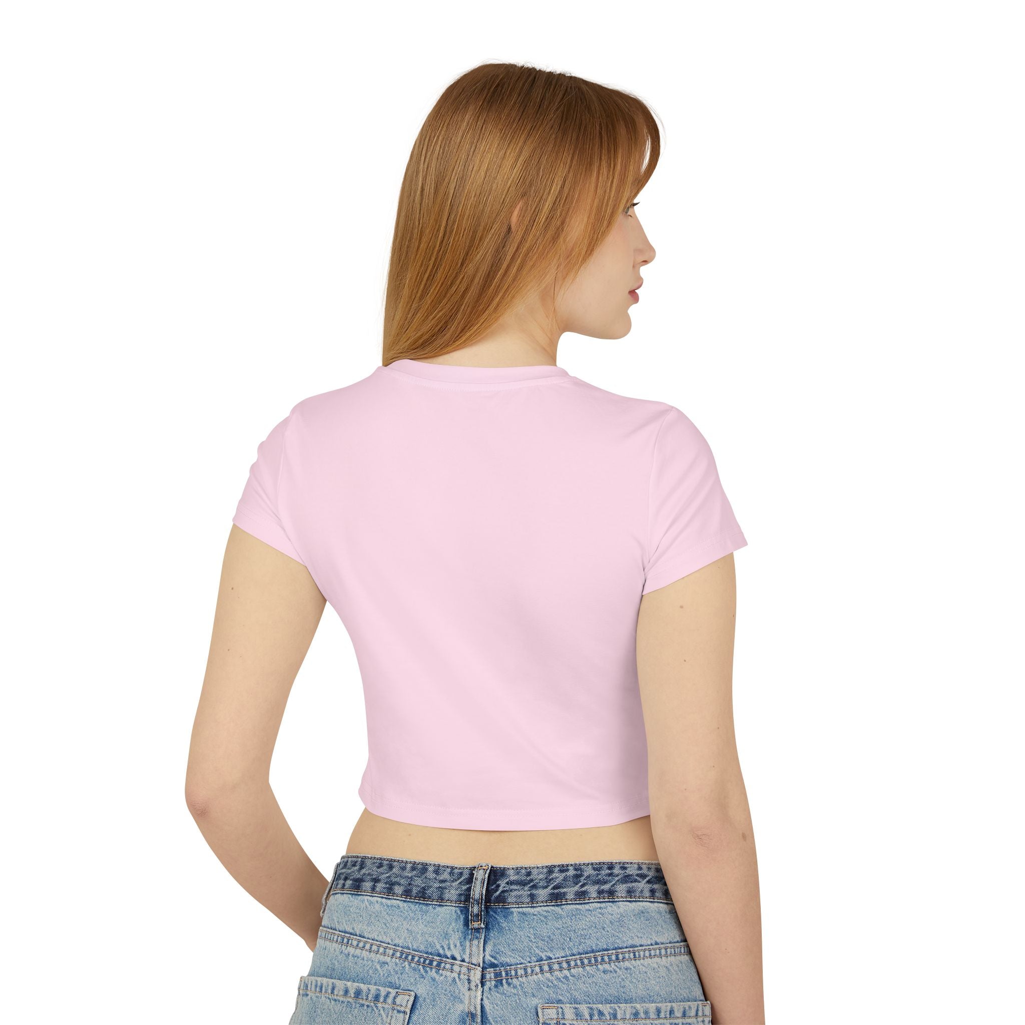 Too Hot to Handle Women's Baby Tee — Funny Slogan Crop Top
